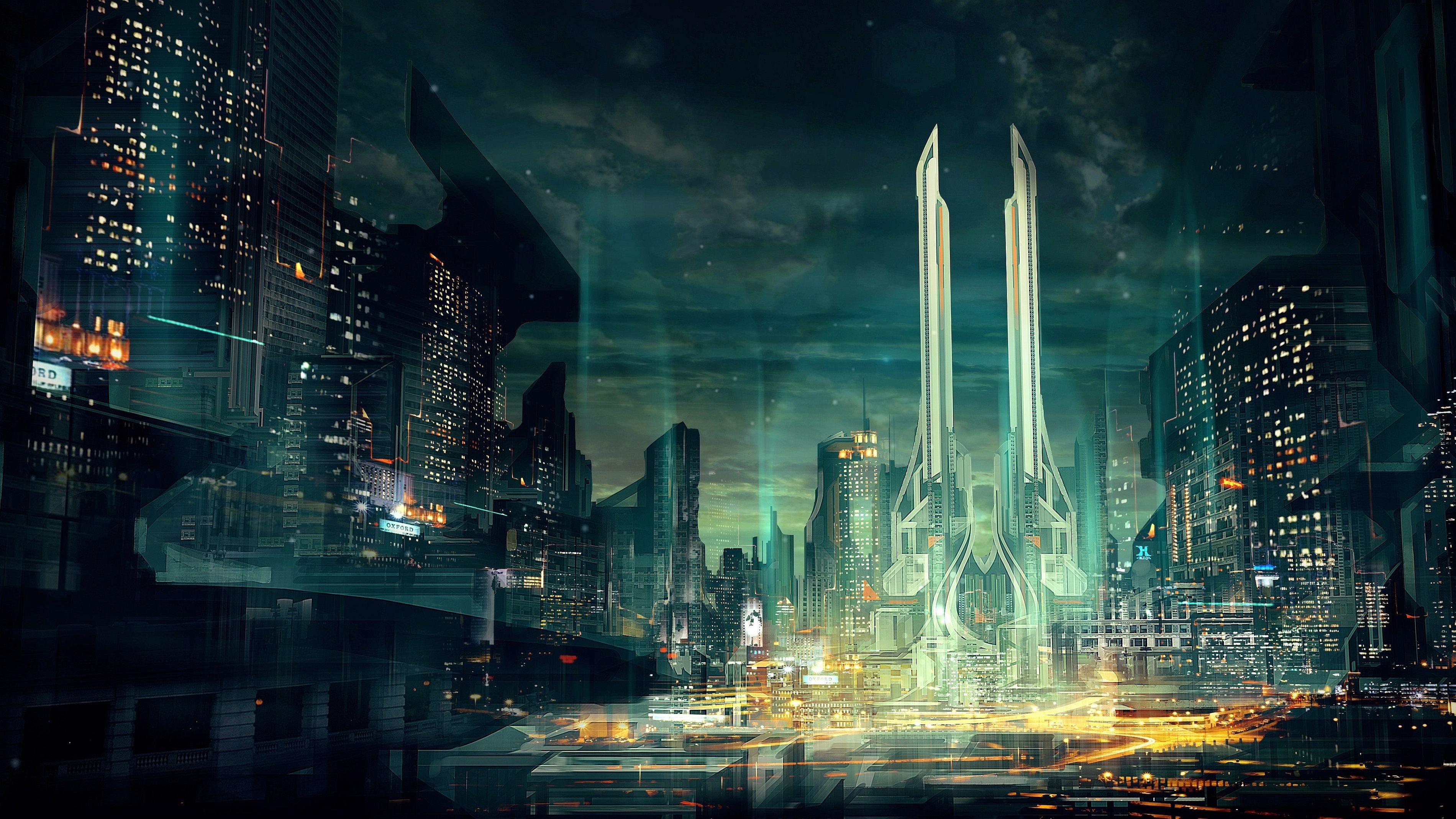 Sci-Fi City Wallpapers - Top Hình Ảnh Đẹp