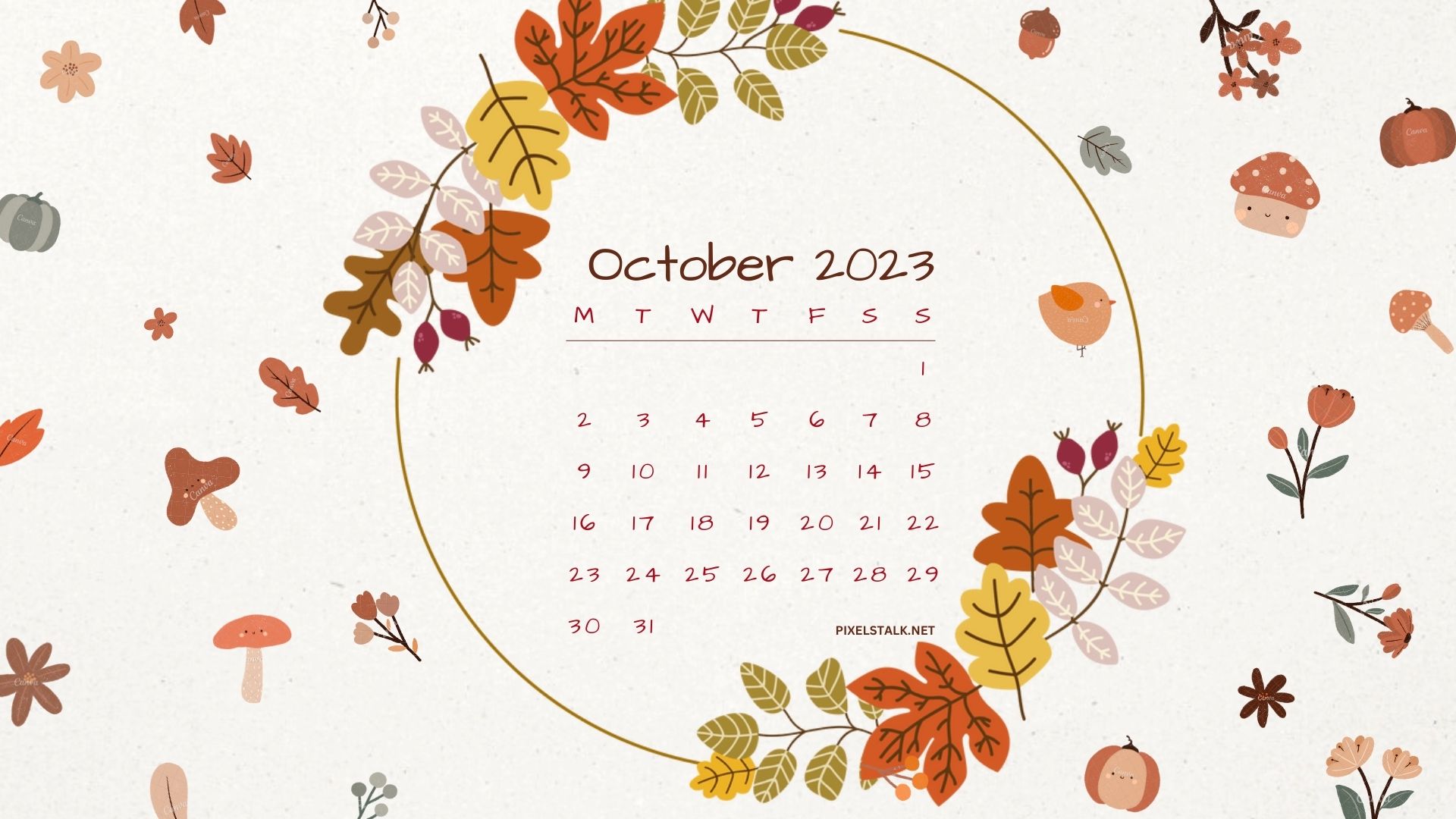October 2023 Calendar Wallpapers - Top Free October 2023 Calendar ...