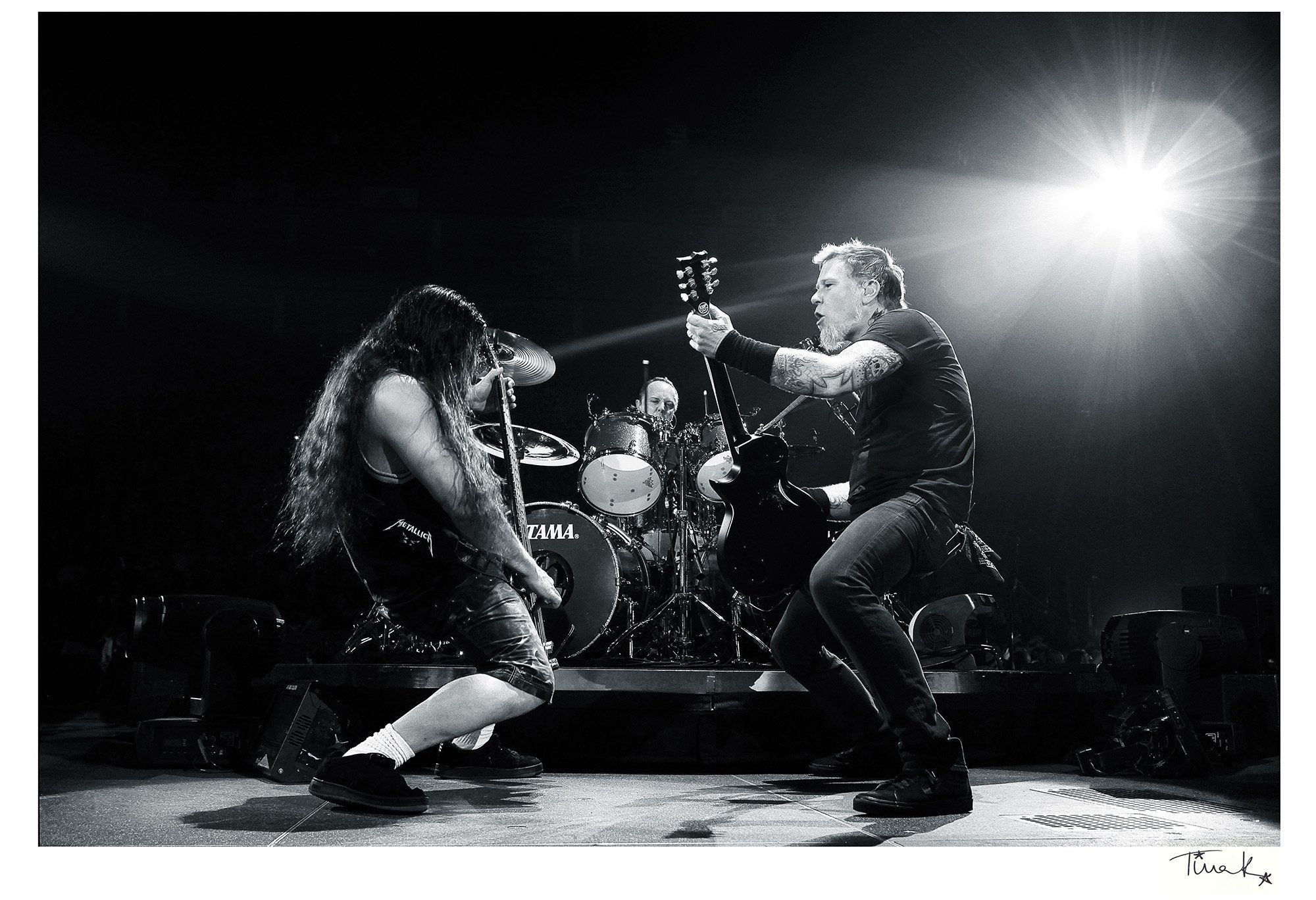 2000x1368 Metallica Photo Print Lars Ulrich James Hetfield Robert