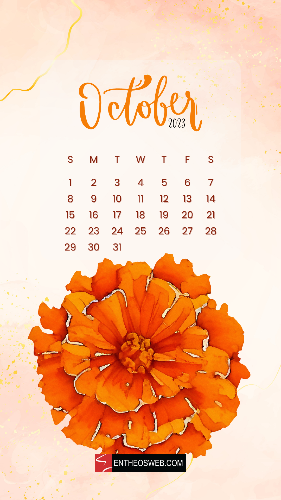 1080x1920 October 2023 Calendar Phone Wallpaper. EntheosWeb. October calendar wallpaper, Phone wallpaper, Calendar wallpaper