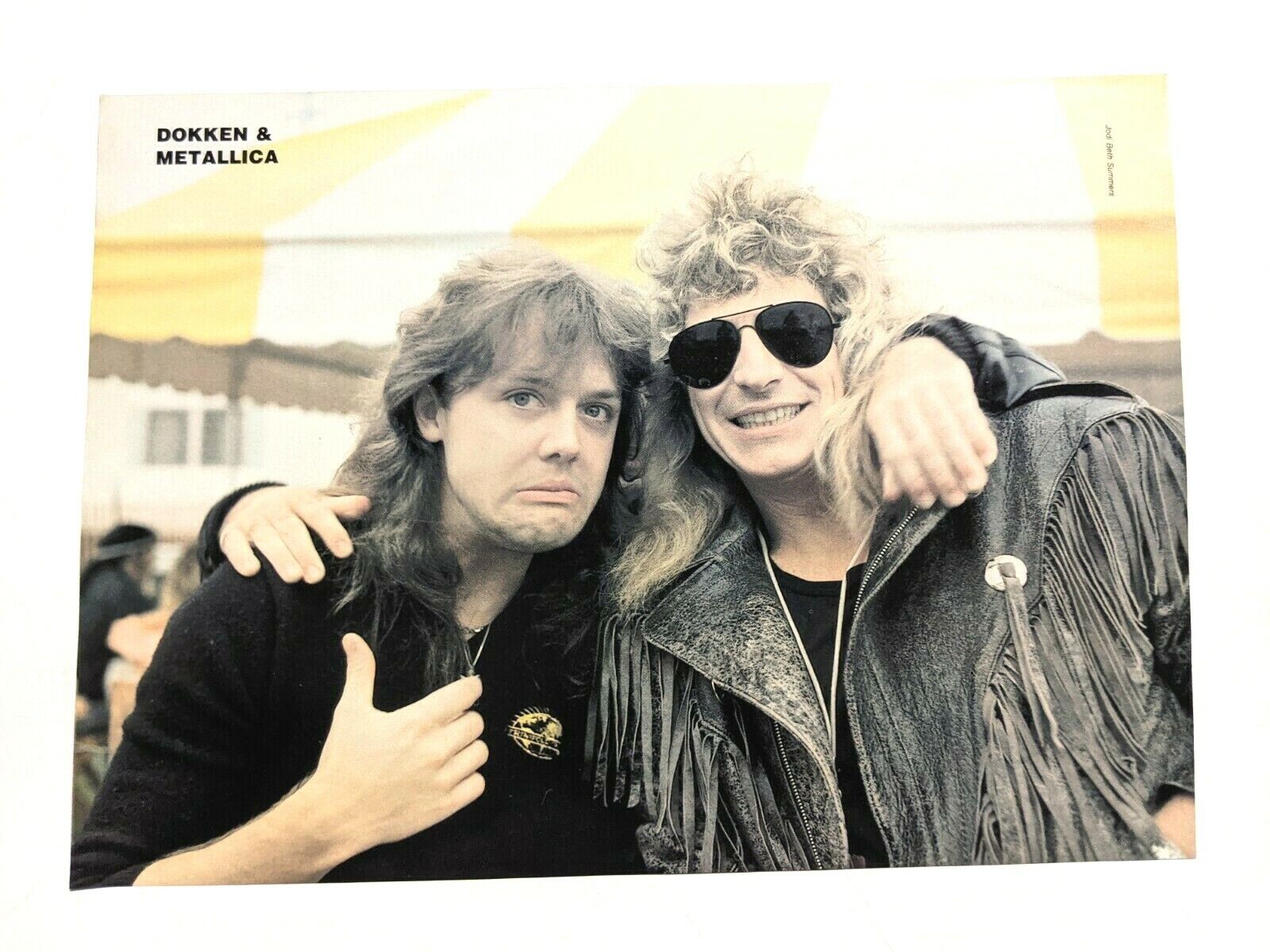 1600x1200 METALLICA / LARS ULRICH / DOKKEN / RATT MAGAZINE FULL PAGE PINUP POSTER CLIPPING
