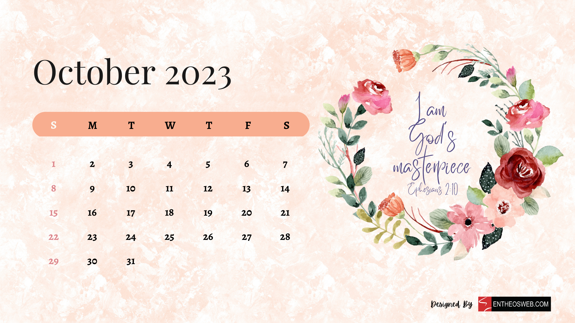 1920x1080 Free download Christian Floral 2023 Calendar Desktop Wallpaper EntheosWeb [1920x1080] for your Desktop, Mobile & Tablet. Explore September 2023 Calendar Wallpaper. September Background, September 2019 Calendar Wallpaper, September 2020