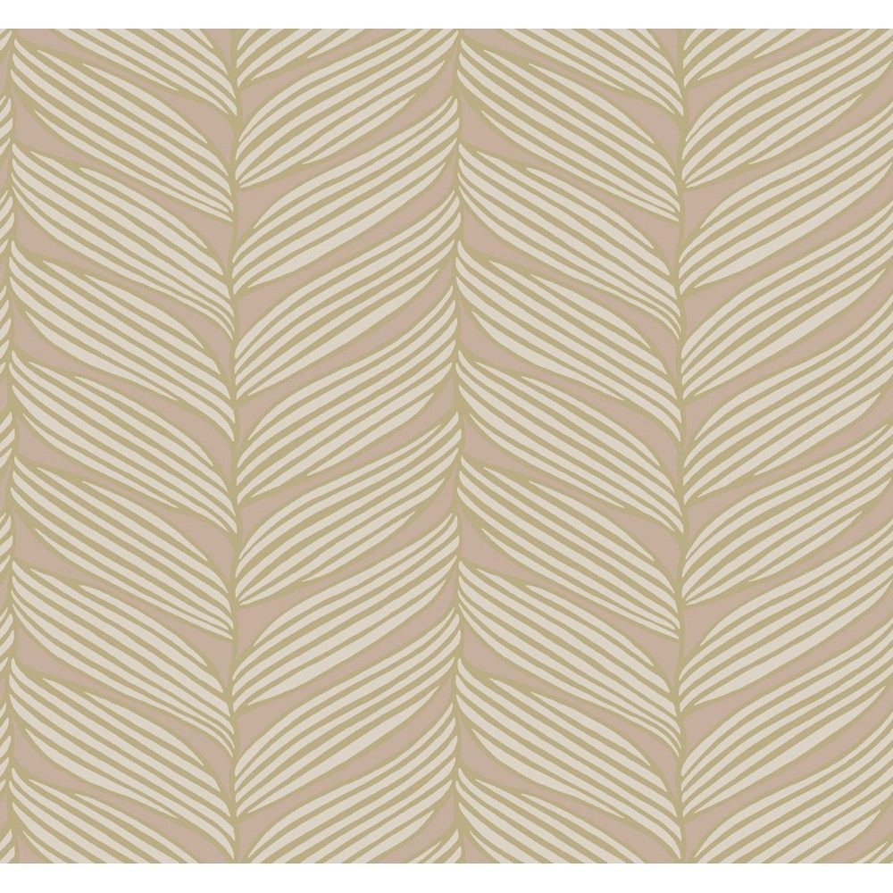 1000x1000 MD7161 and Gold Luminous Leaves Wallpaper- Modern Metals 2
