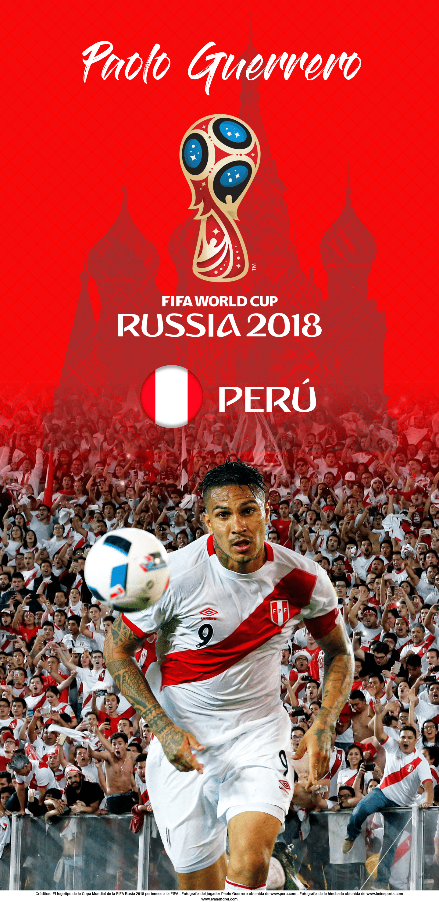 1440x2960 Wallpaper de Perú (Paolo Guerrero) en la Copa Mundial de Rusia 2018án Andréi