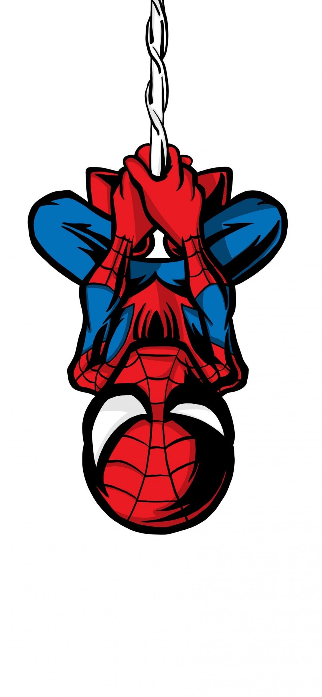 1125x2436 Download Wallpaper 1125x2436 Spider Man, Illustration, Minimalist, Hang, Artwork, Iphone X, 1125x2436 HD Background, 10266
