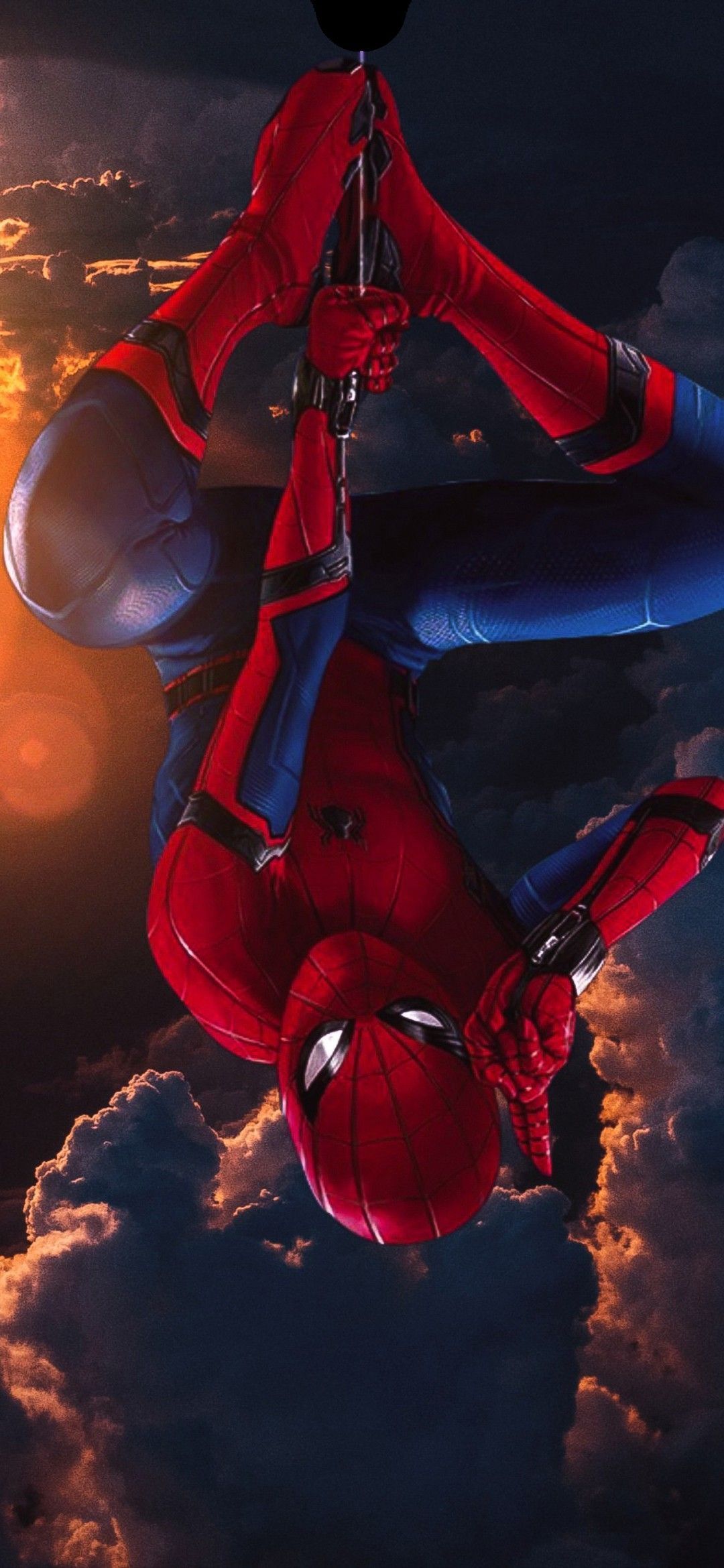 1080x2340 Spider Man Notch Wallpaper