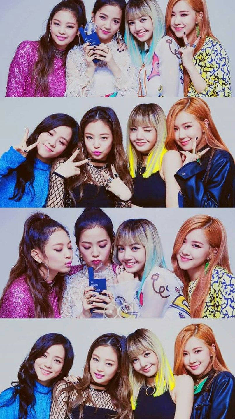 806x1432 Download Kpop Group BLACKPINK Collage Wallpaper