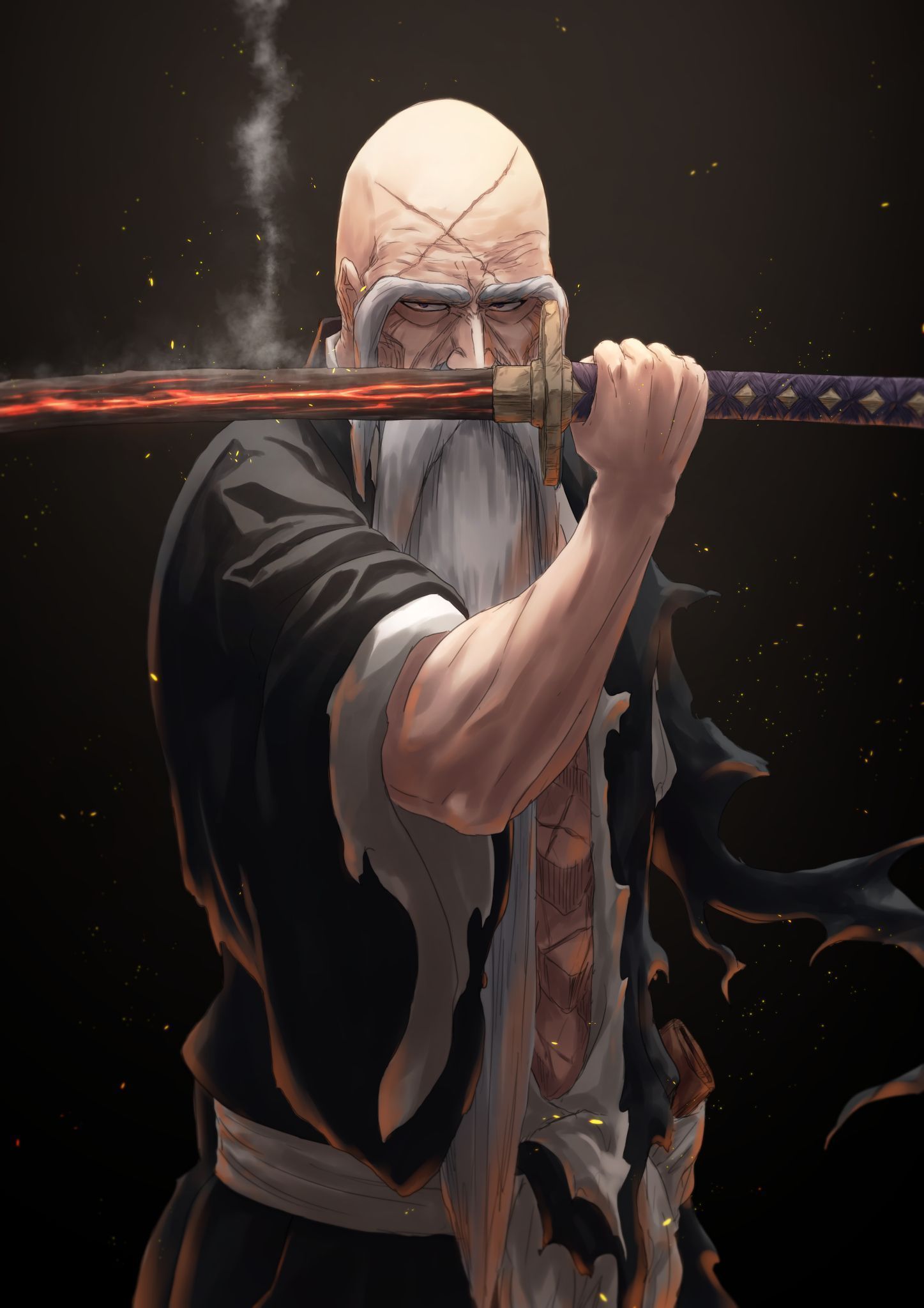 1447x2047 Yamamoto Genryuusai Shigekuni Anime Image Board