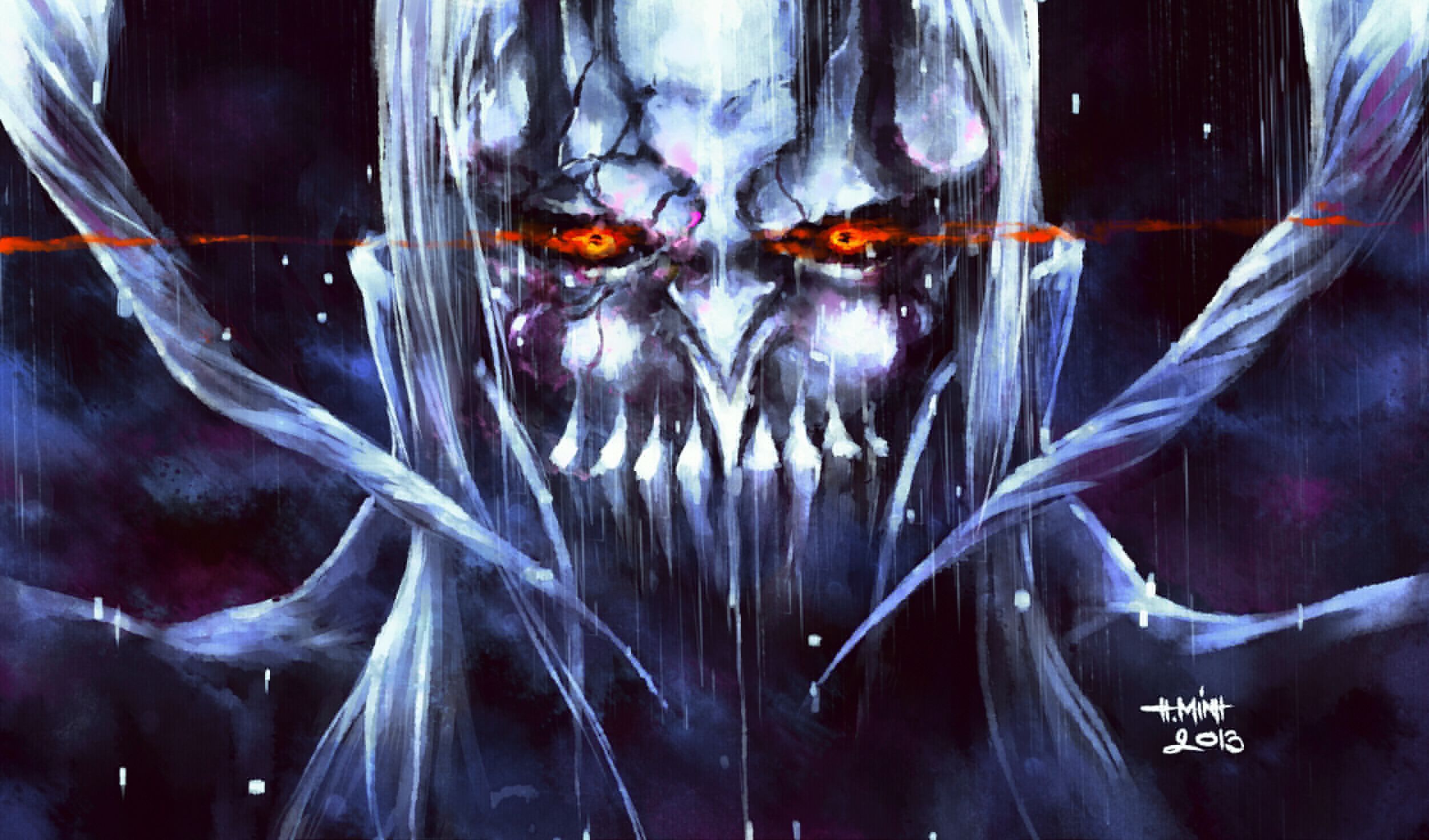 2500x1470 Bleach Art nanfe old man yamamoto genryuusai shigekuni look grin beard wallpaperx1470
