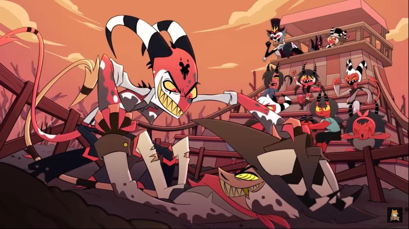 1334x750 Stolas fanning himself in the background when Blitzo gets on top gives me life