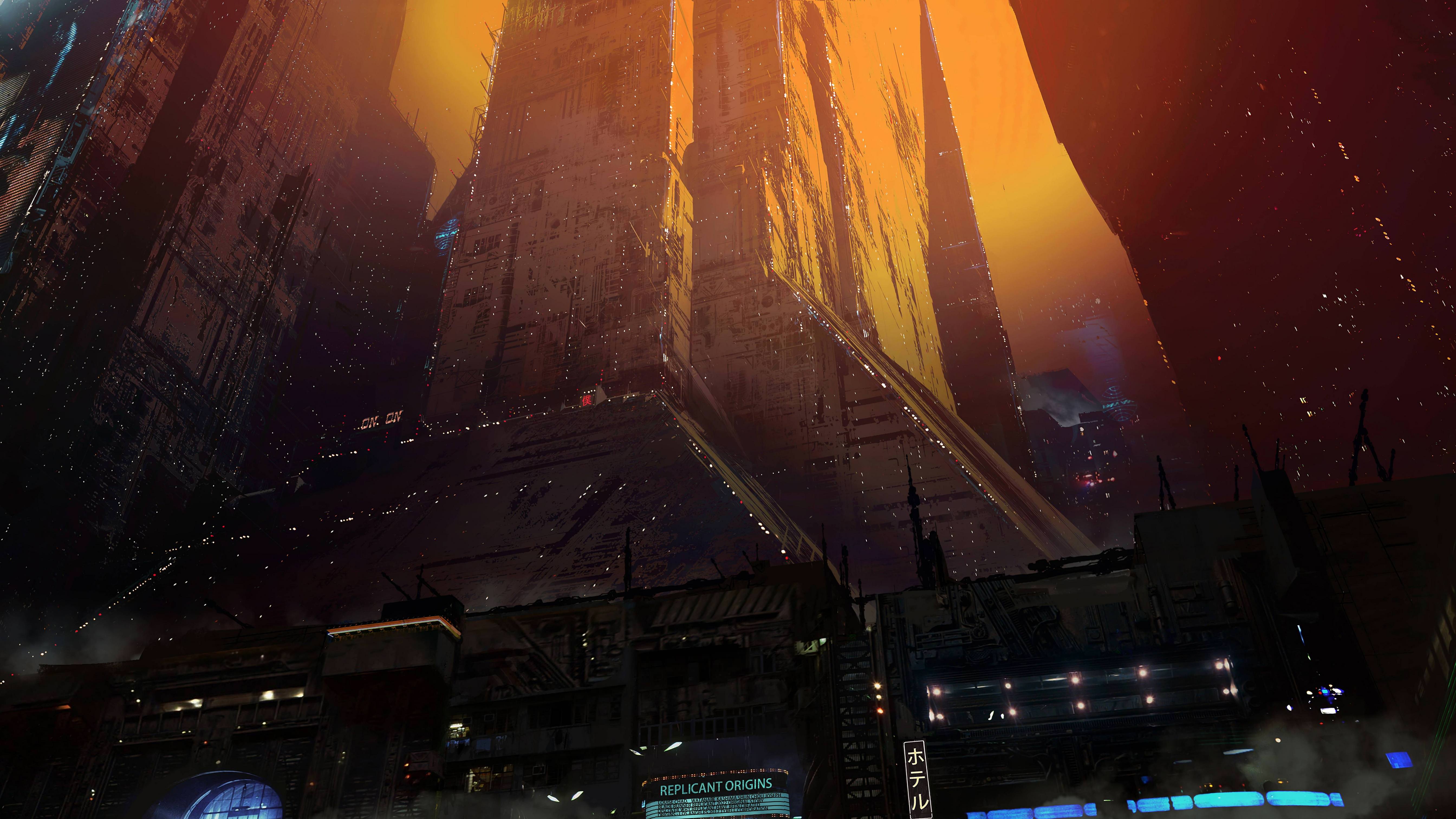 7680x4320 UHD 8K Blade Runner 2049 Phim Khoa học viễn tưởng Thành phố