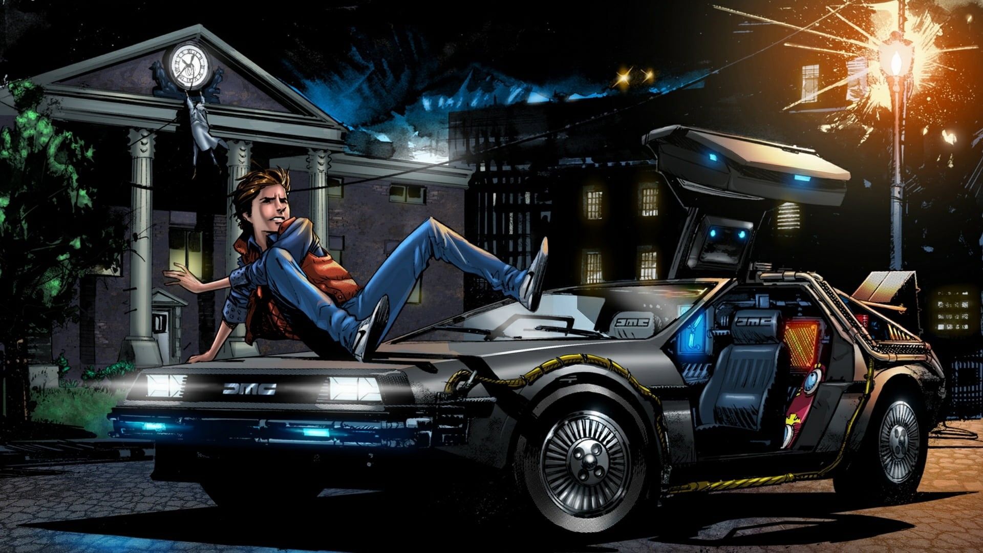 1920x1080 Wallpaper / Back to the Future, hoverboard, 4K free download