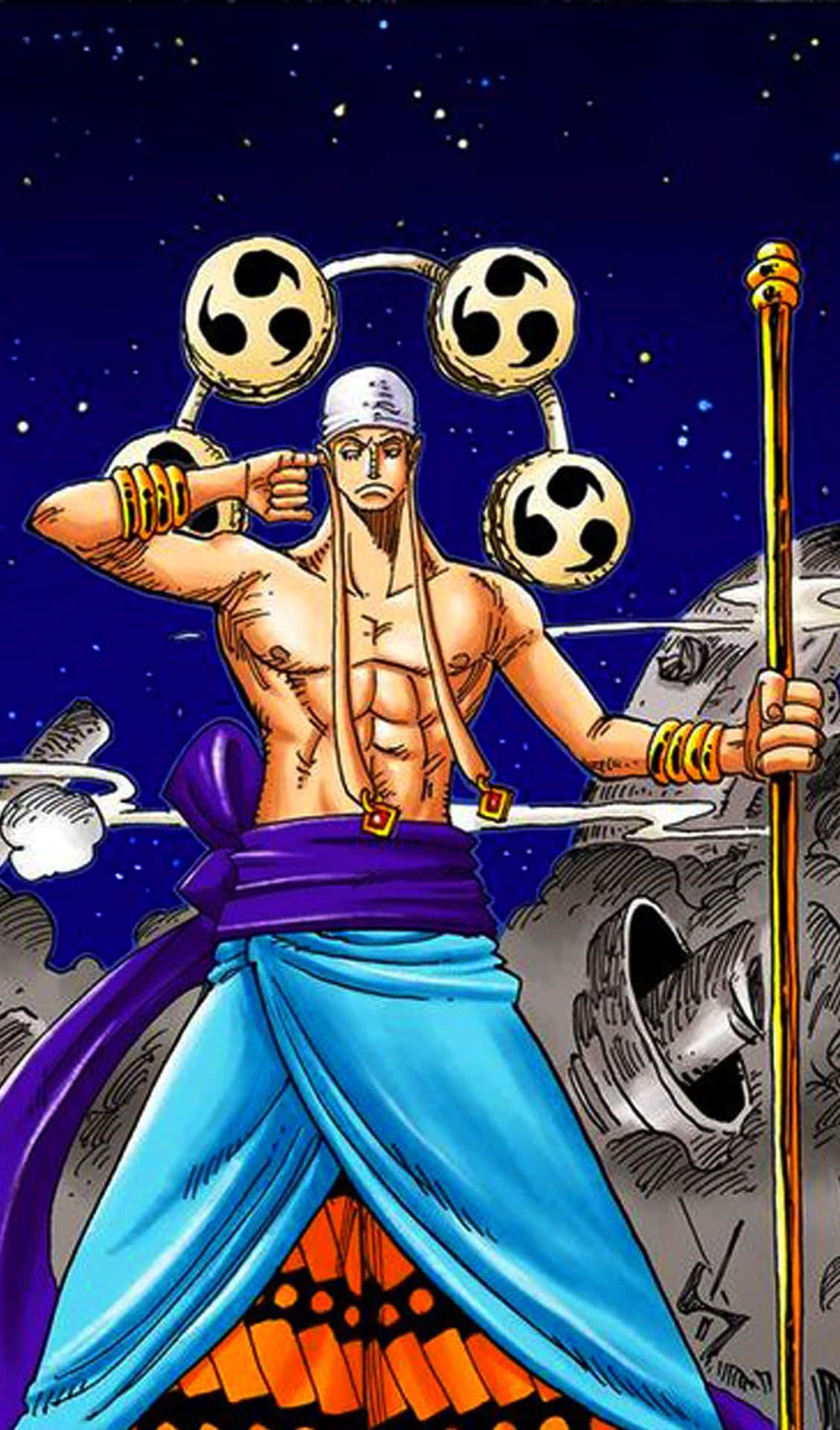 1128x1920 Download One Piece: Enel, the God of Skypiea Wallpaper