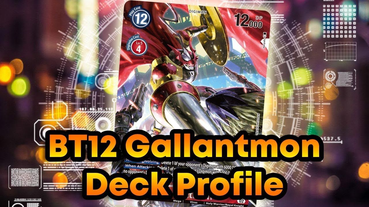 1280x720 Gallantmon Deck Profile (Digimon TCG English BT12 Across Time)