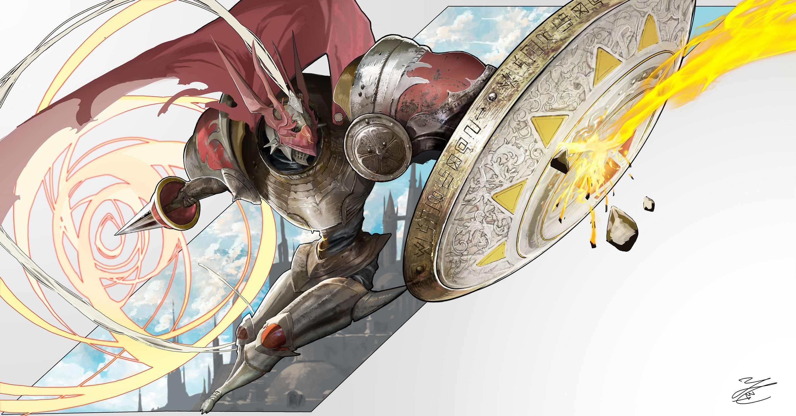 2717x1423 Dukemon (digimon And 1 More) Drawn By Ono Take