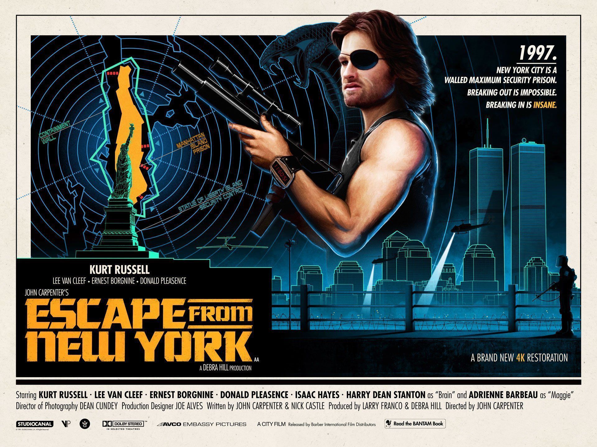 1920x1440 Matt Ferguson on X: John Carpenter's Escape From New York is 40 years old today. It's my favourite Carpenter film, Kurt Russell is incredible as Snake Plissken. A few years ago I