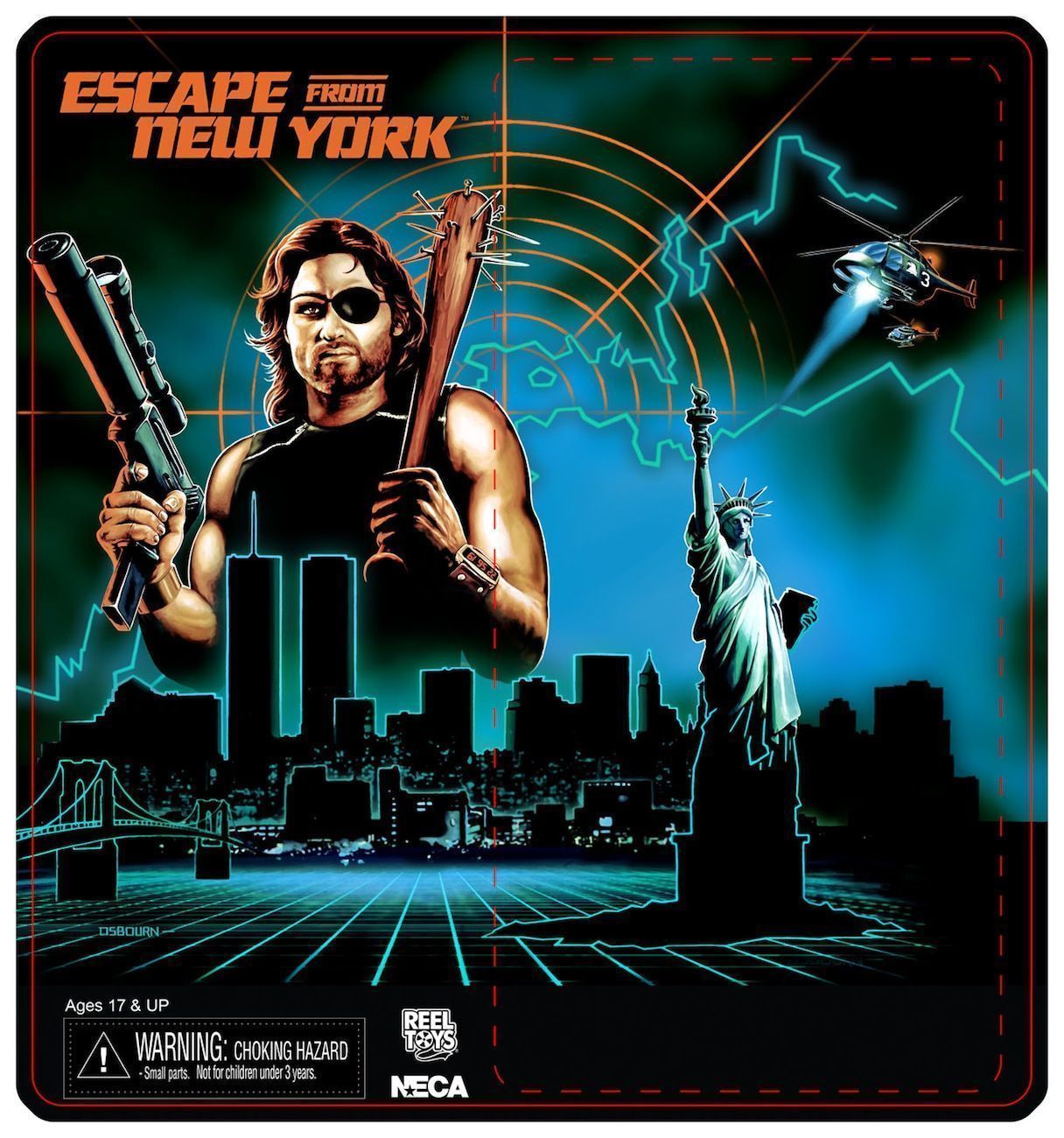 1216x1300 Escape From New York Snake Plissken Retro Figure Image