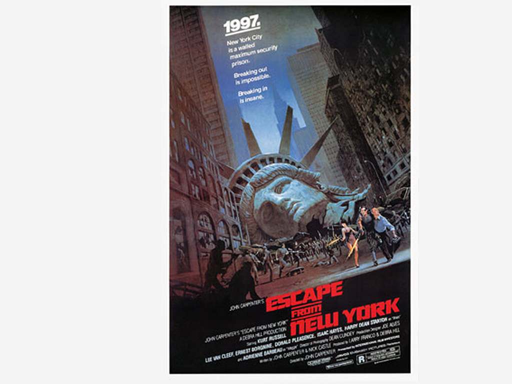 1024x768 Escape from New York posters wallpaper