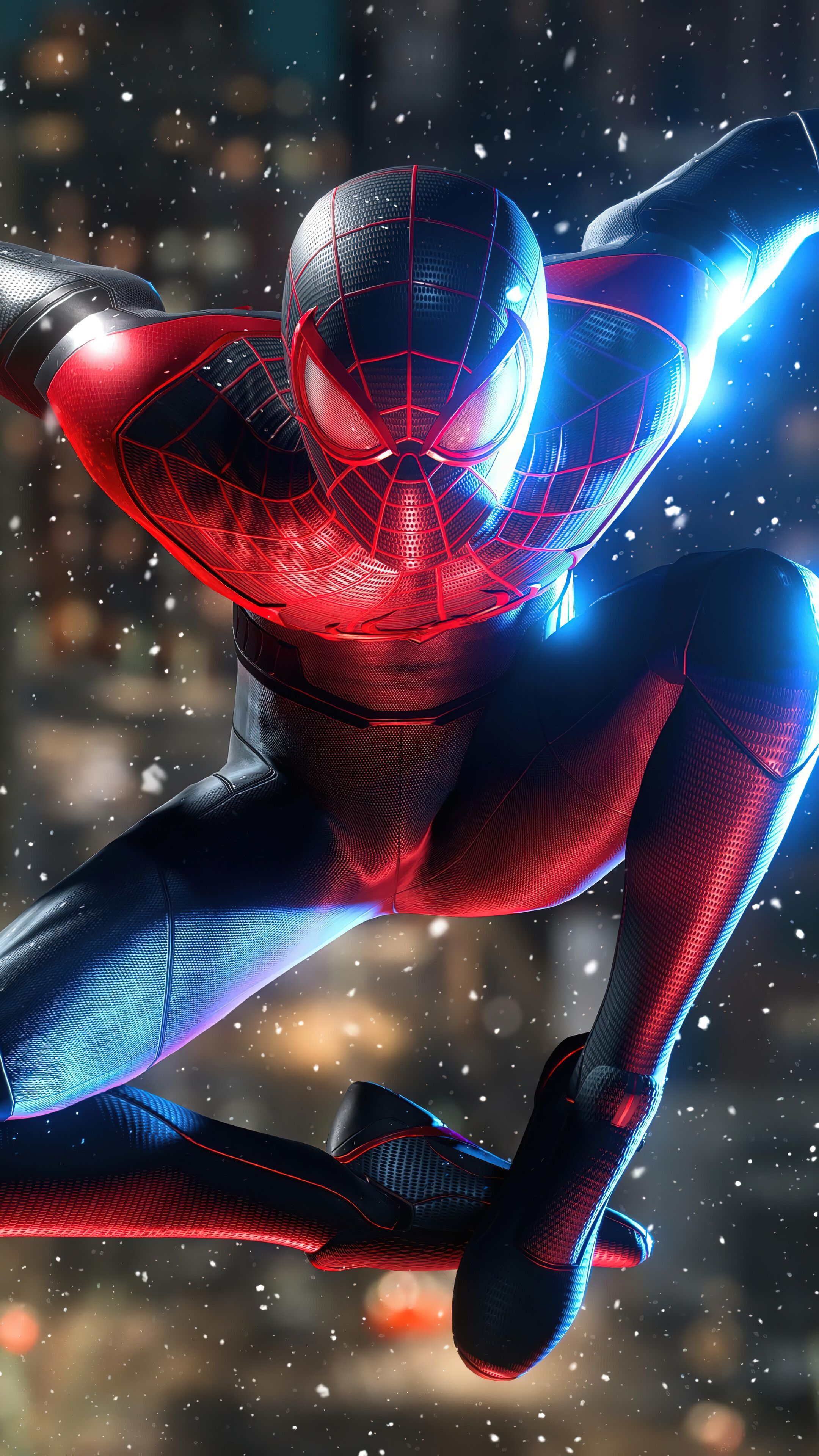 2160x3840 Free download Spider Man Miles Morales Jump HD 4K Wallpaper 81841 [2160x3840] for your Desktop, Mobile & Tablet. Explore 4k Wallpaper for Mobile. Wallpaper for Mobile, Wallpaper for Mobile, 4K Mobile Wallpaper