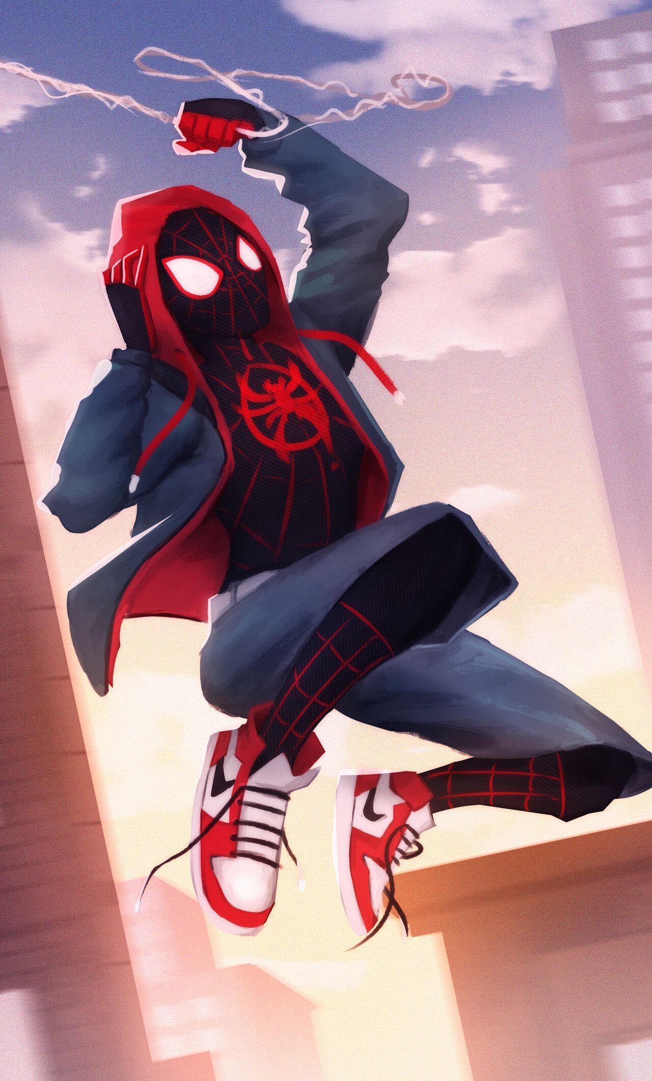 1280x2120 Miles Morales Mobile 4k Wallpaper