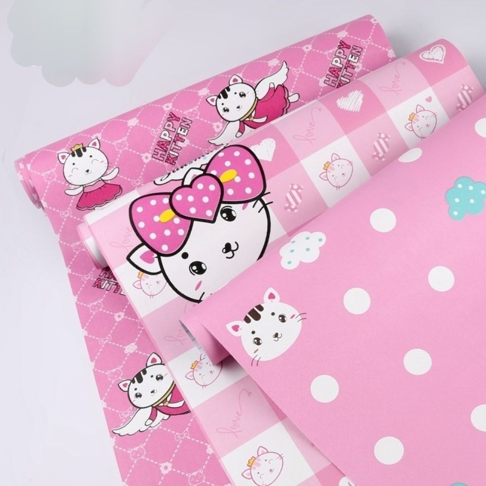 960x960 Sanrio Hello Kitty Y2k Wallpaper Kawaii Cartoon Anime Pattern Waterproof Self Adhesive Wall Sticker For Kid Living Room Decor Derivatives Peripheral Products