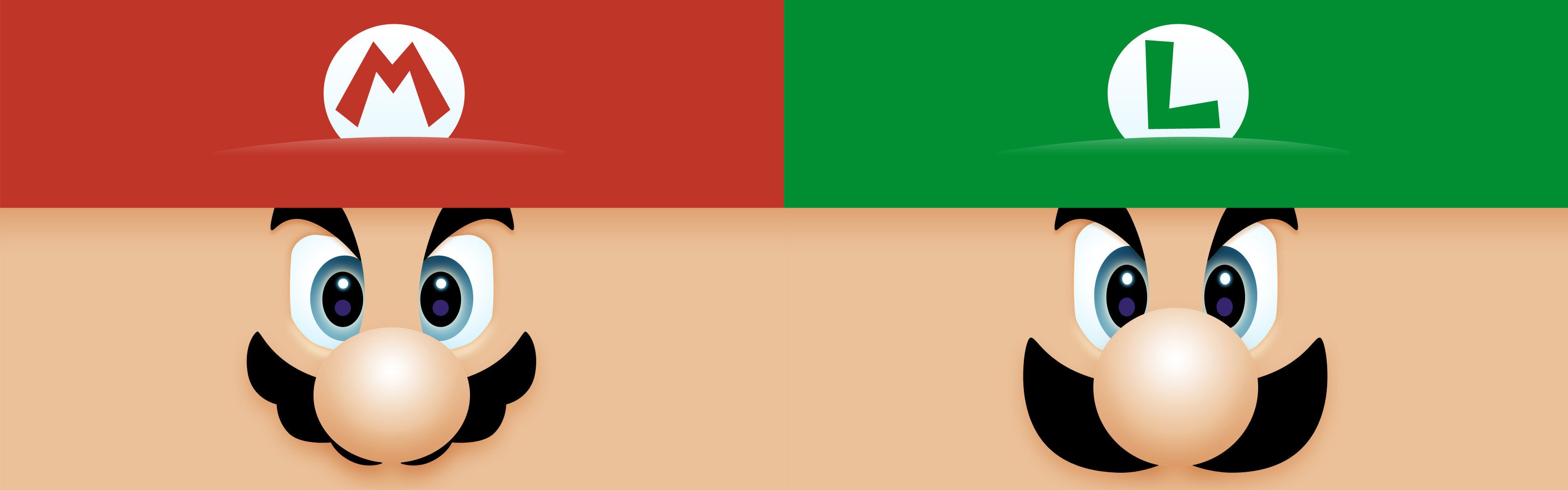 3360x1050 Mario and Luigi
