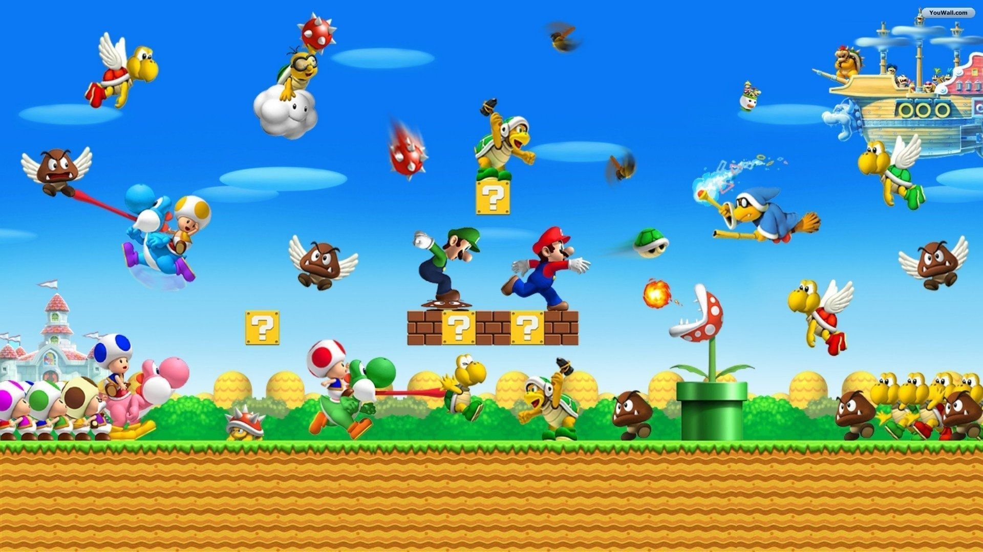 1920x1080 Mario Desktop Wallpaper