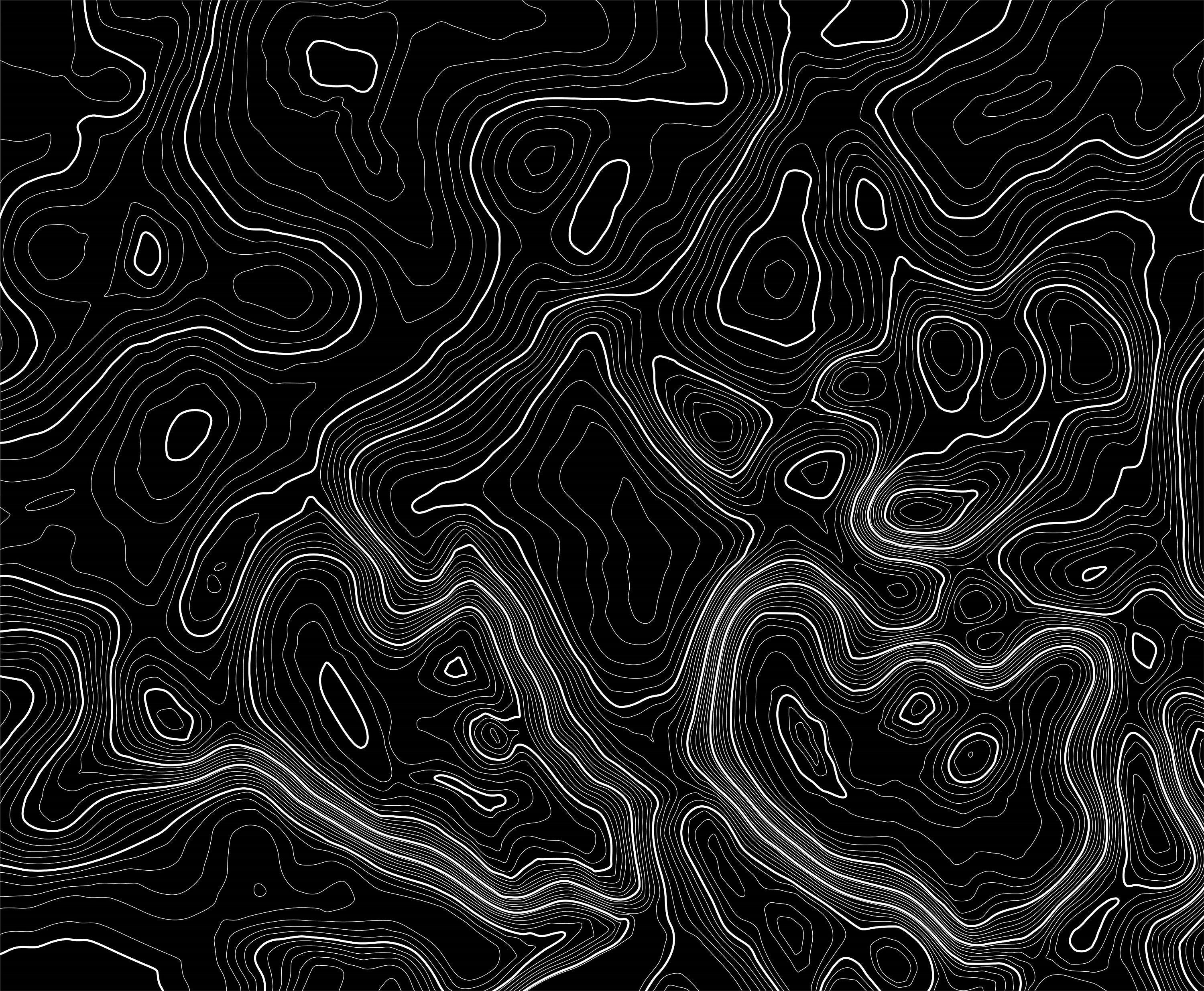 Black and White Topo Wallpapers - Top Free Black and White Topo