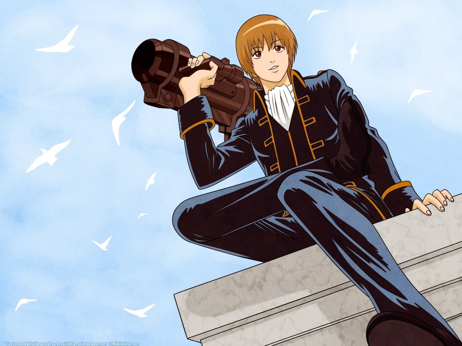 1600x1200 Okita sougo HD wallpaper, background