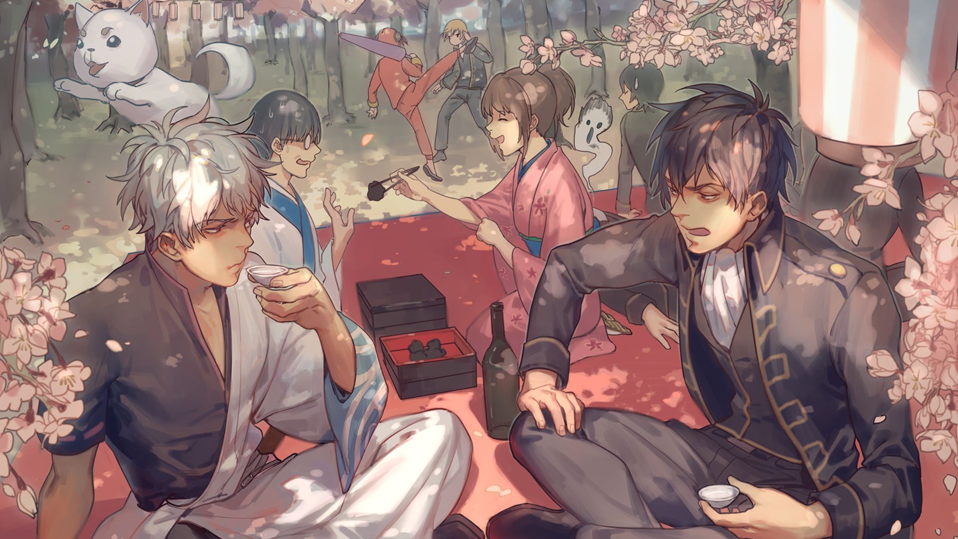 1920x1080 1920x1080 Kagura (Gintama), Kondo Isao, Gintama, Tae Shimura, Sagaru Yamazaki, Okita Sougo, Anime, Shimura Shinpachi, Sadaharu (Gintama), Toushirou Hijikata, Gintoki Sakata wallpaper JPG