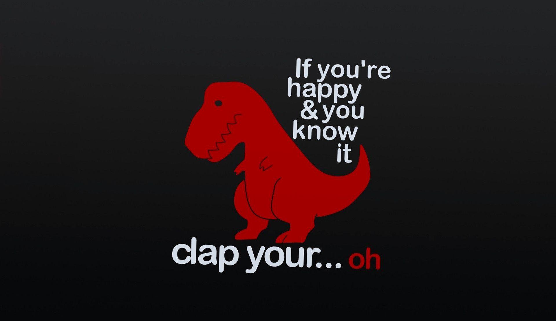 1920x1110 Funny Dinosaur Happy New Year Picture Wallpaper HD / Desktop