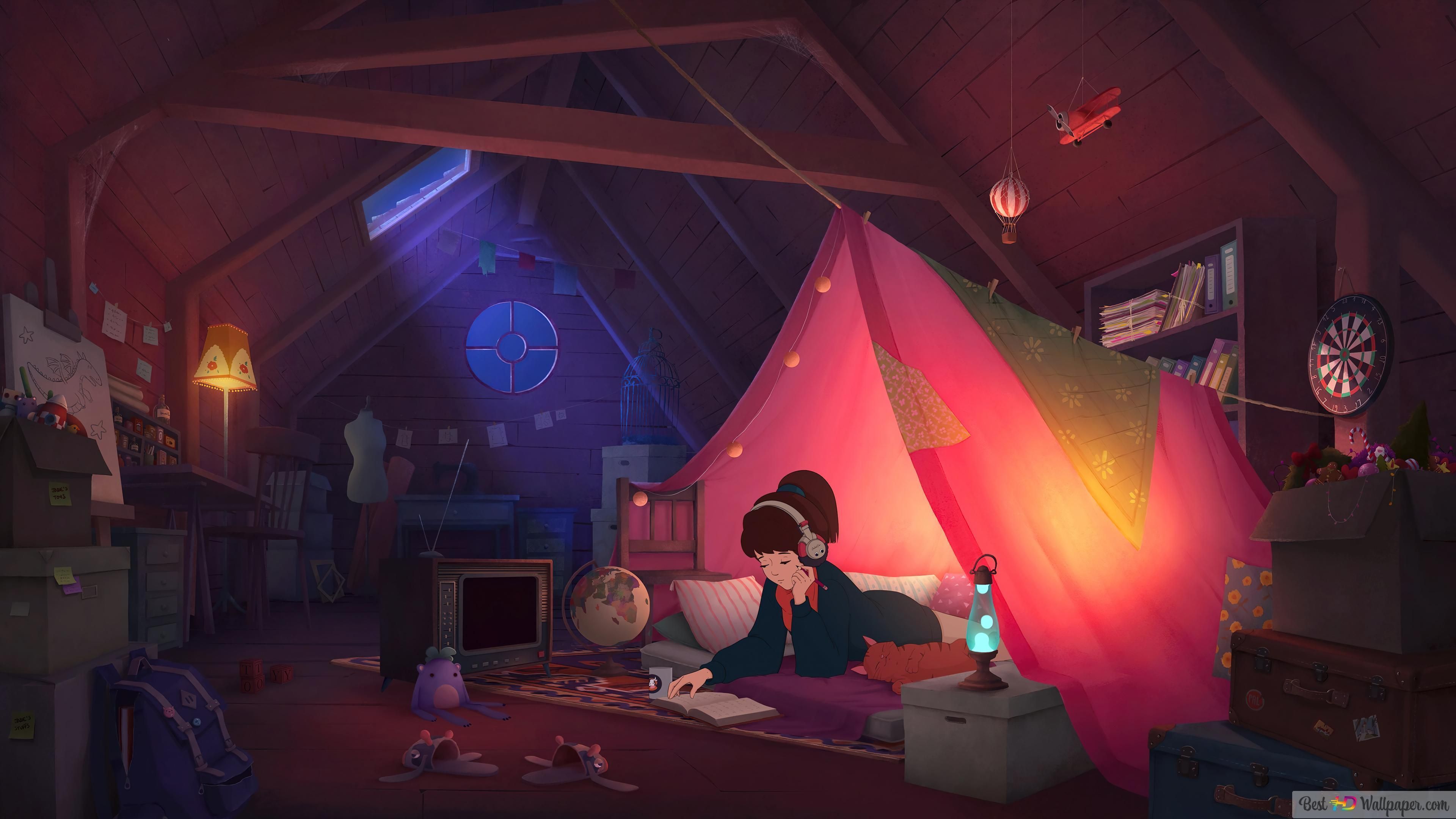 3840x2160 Lofi Girl Art 4K wallpaper download