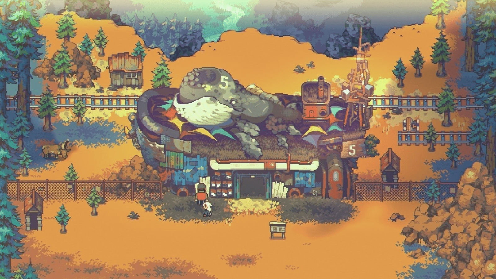 1600x900 Eastward is a sumptuous pixel art adventurer
