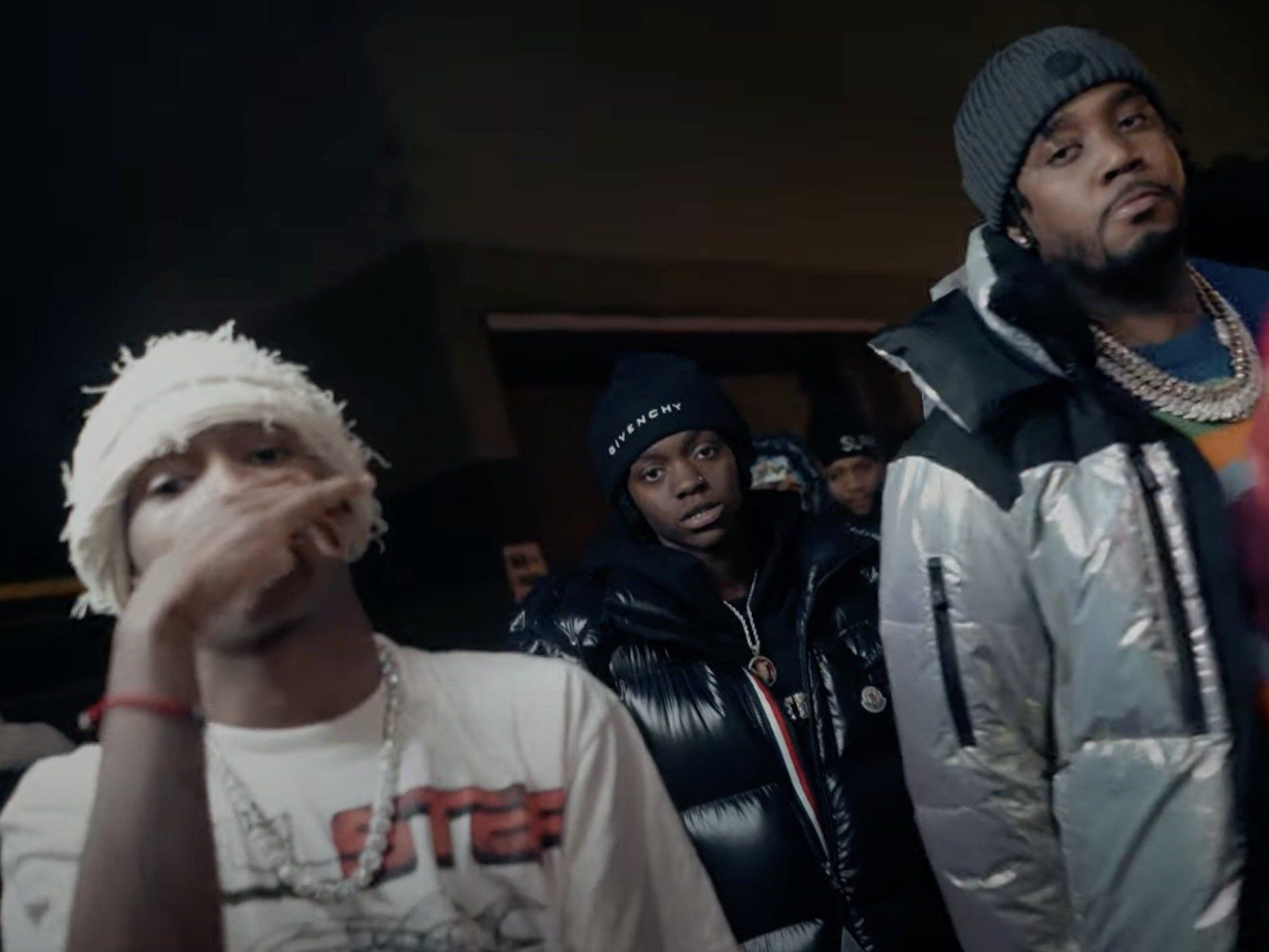 1600x1200 Fivio Foreign, Tata, Jenn Carter and Kyle Richh keep it drill in 'Notice Me' music video