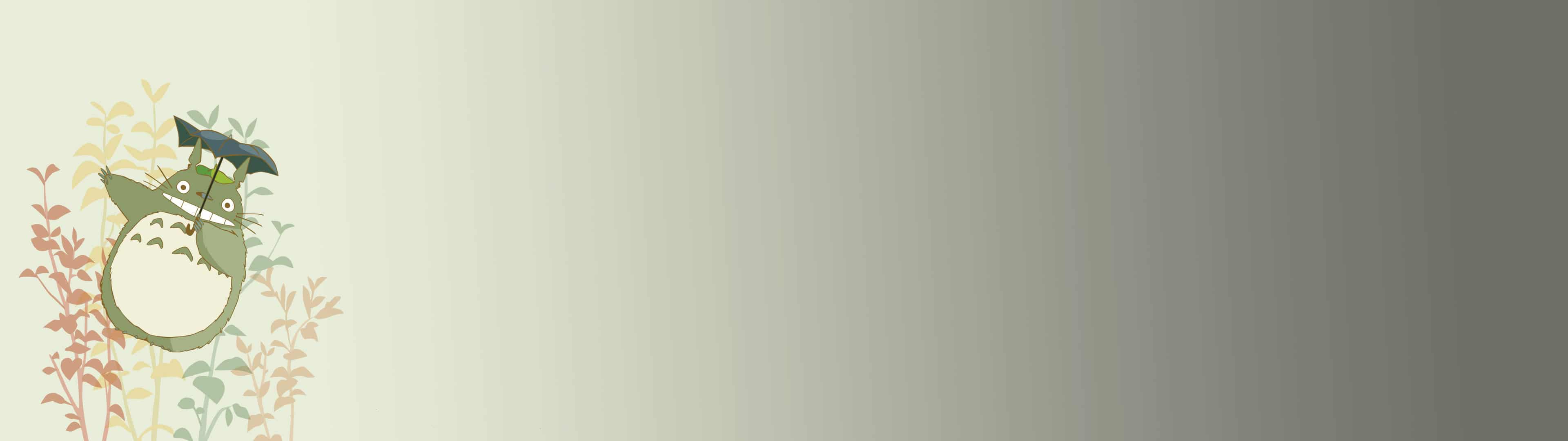 3840x1080 My Neighbor Totoro Dual Monitor