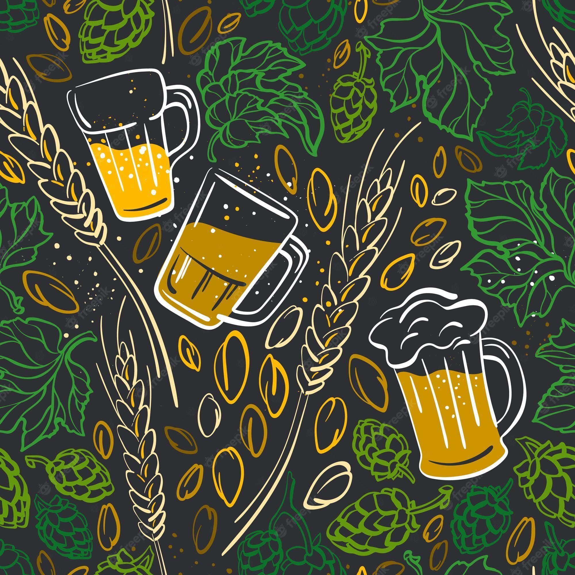 2000x2000 Beer wallpaper Vectors & Illustrations for Free Download