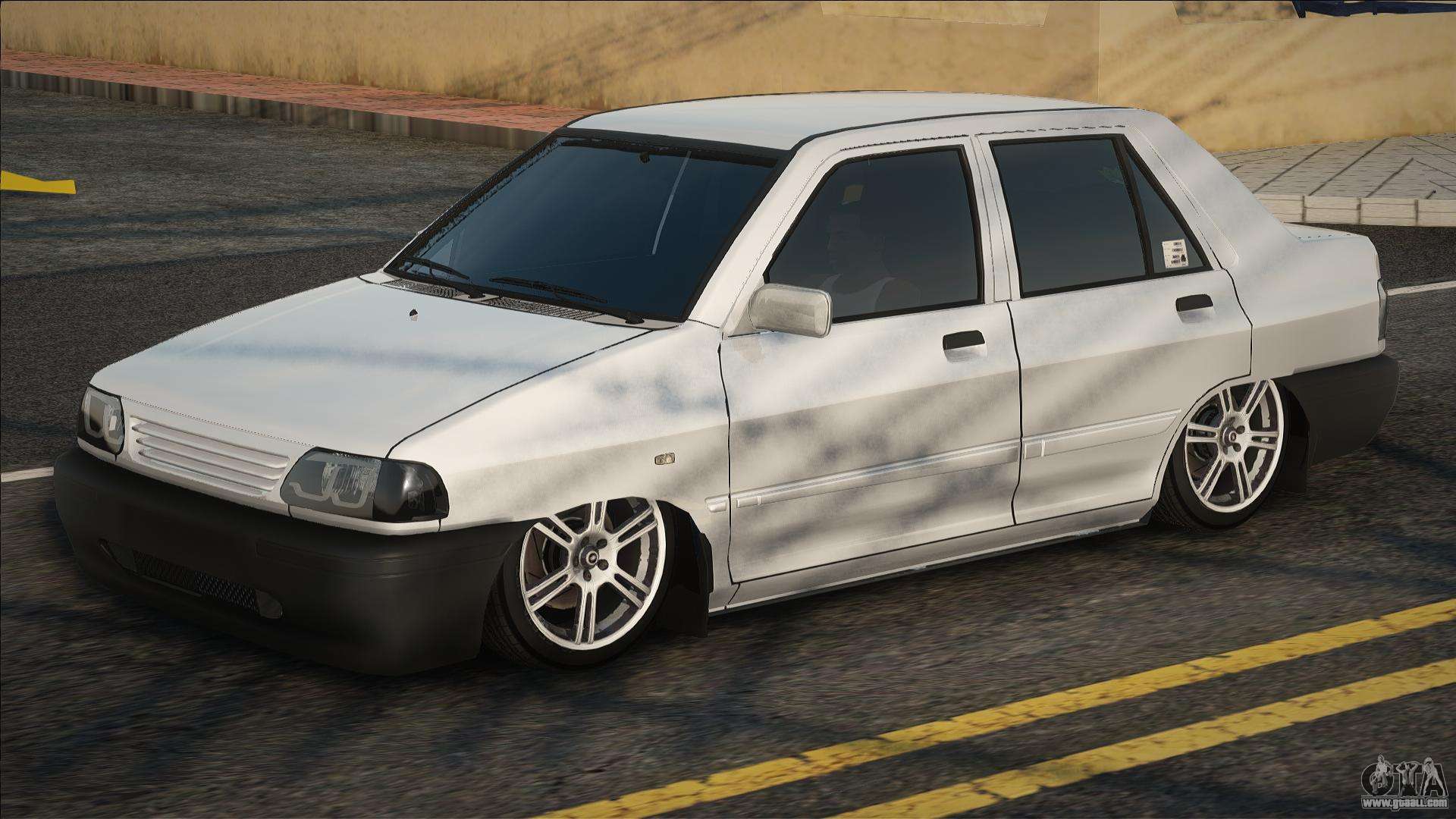 1920x1080 Saipa Pride 131 White for GTA San Andreas