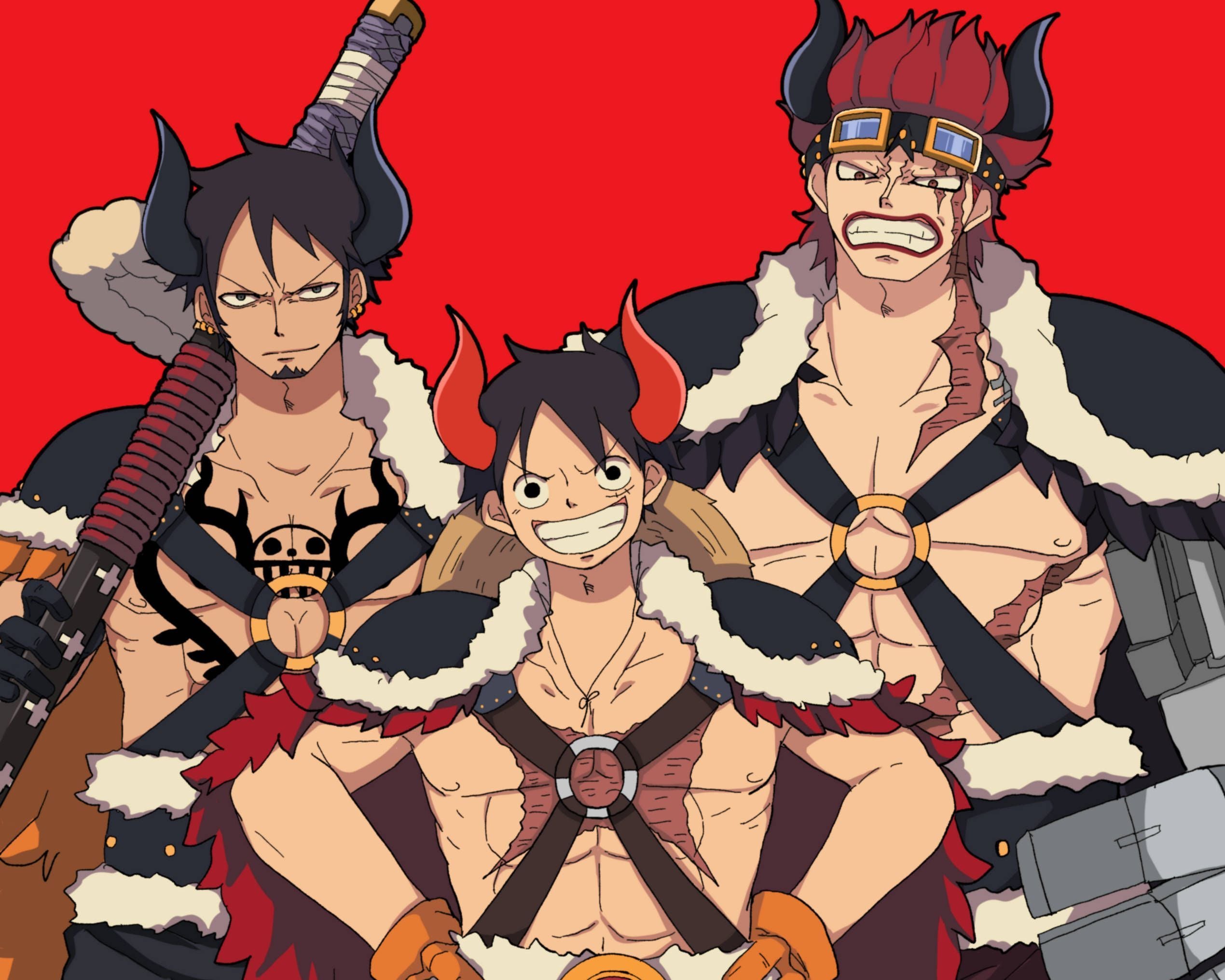 2539x2031 Download Trafalgar Law One Piece Onigashima Captains Wallpaper