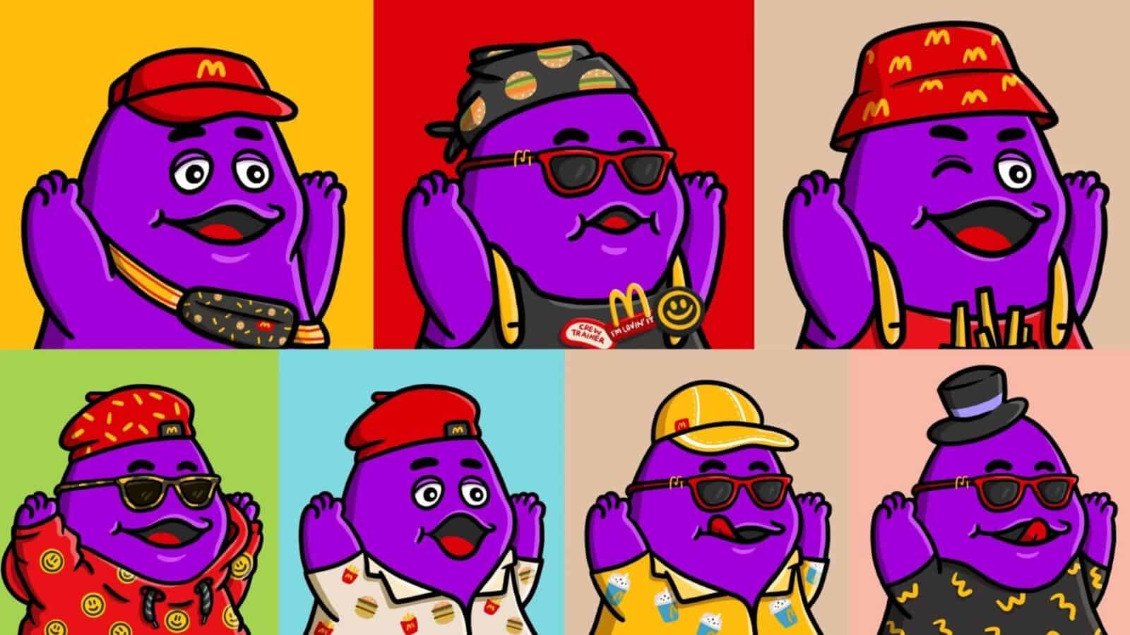 1600x900 McDonald's Introduces Grimace NFTs In Singapore.io NFT Games Portal