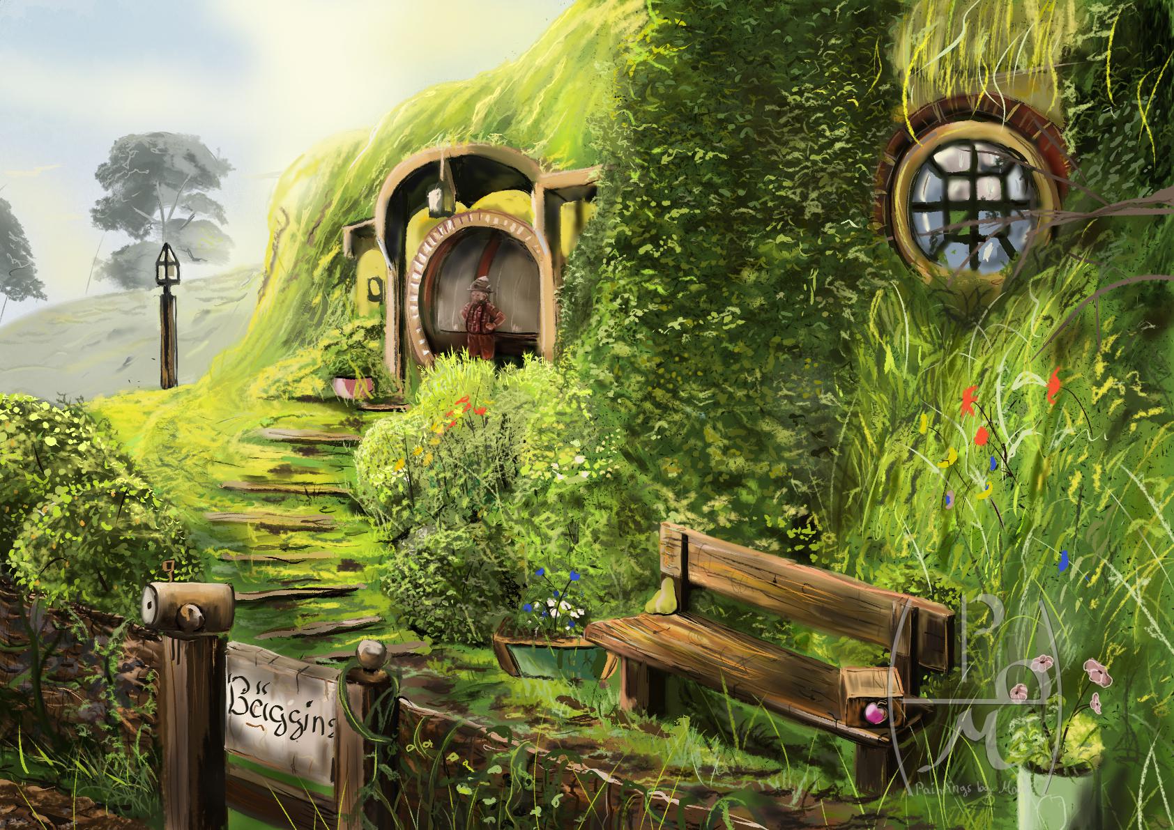 1684x1191 A Painting i made of Bag end