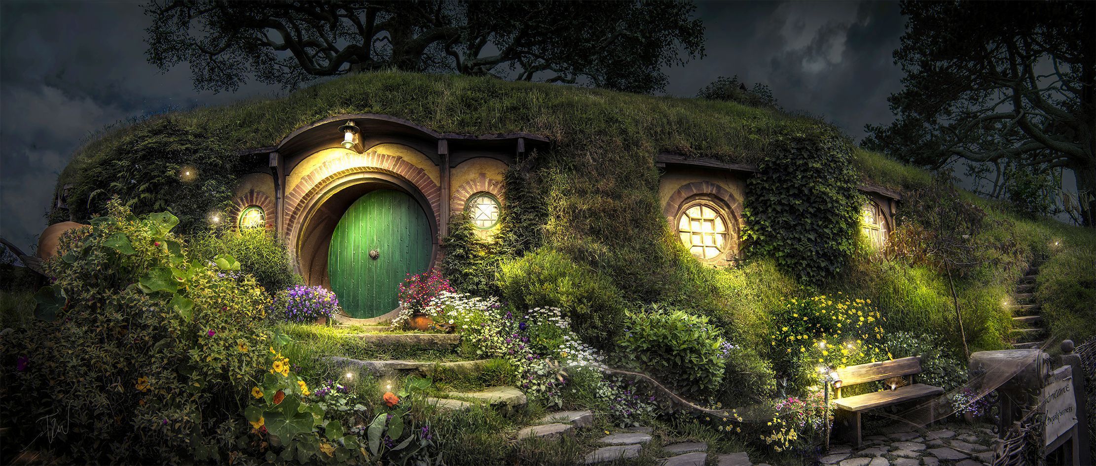 2222x946 Day to Night at Bag End