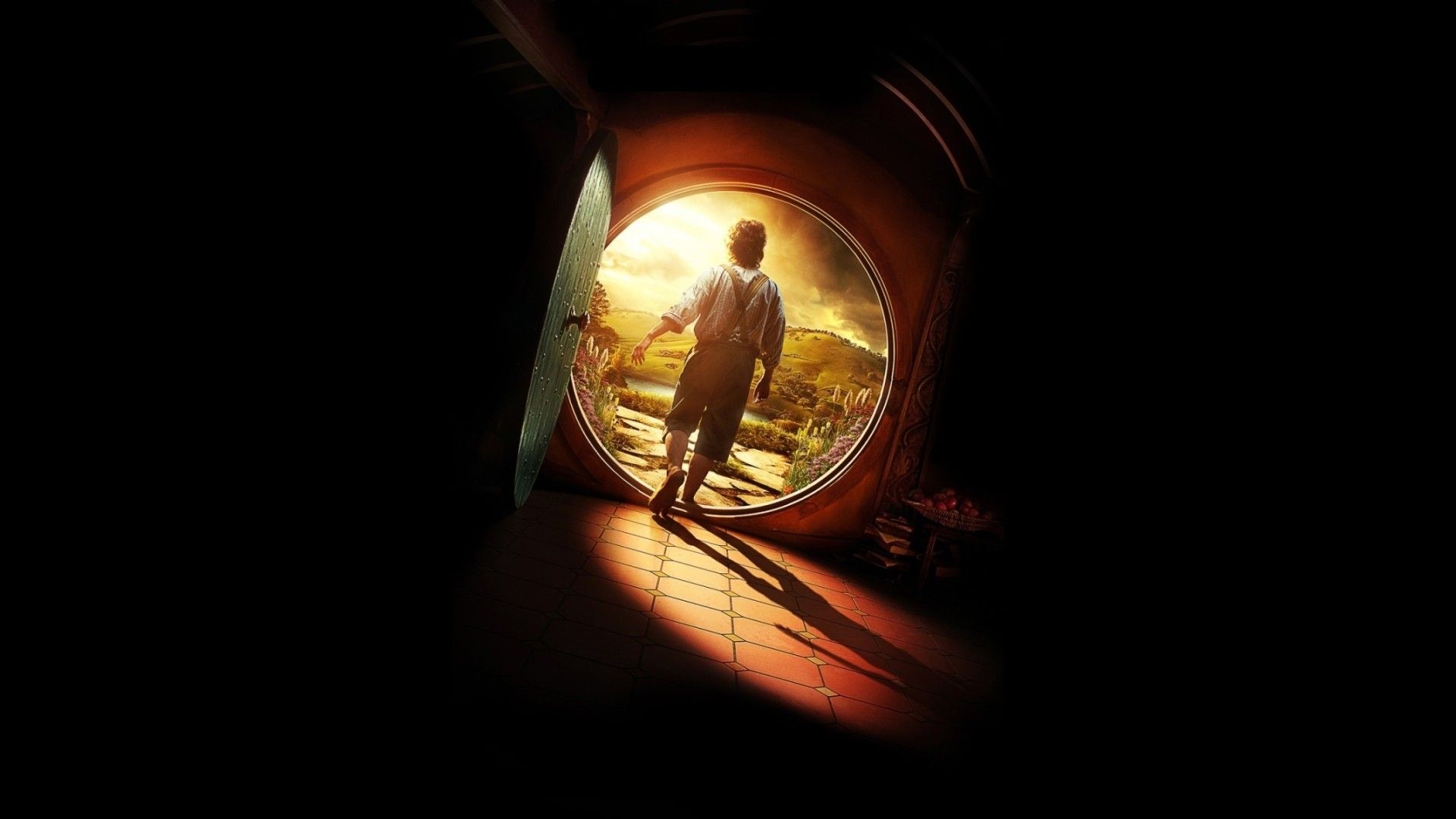 1920x1080 Shadows sunlight the hobbit bilbo baggins bag end wallpaper