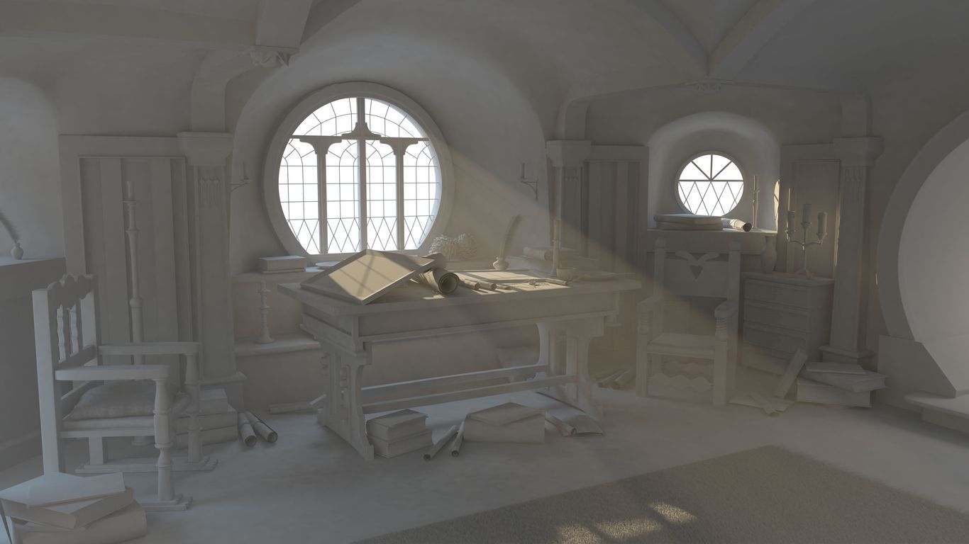 1366x768 Bag End Clay render