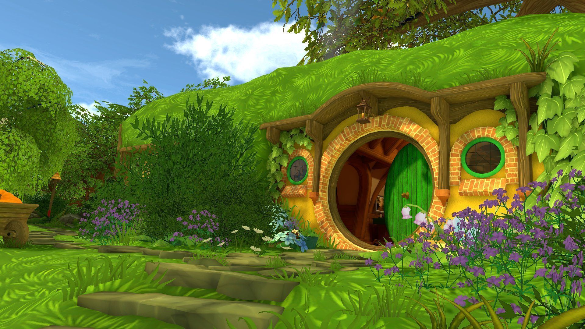 1920x1080 VRChat: Featured Worlds on X: Bag End by LucidKiwi Visit the home of Bilbo Baggins in this beautiful version of Hobbiton! There are several interiors to explore, and this world