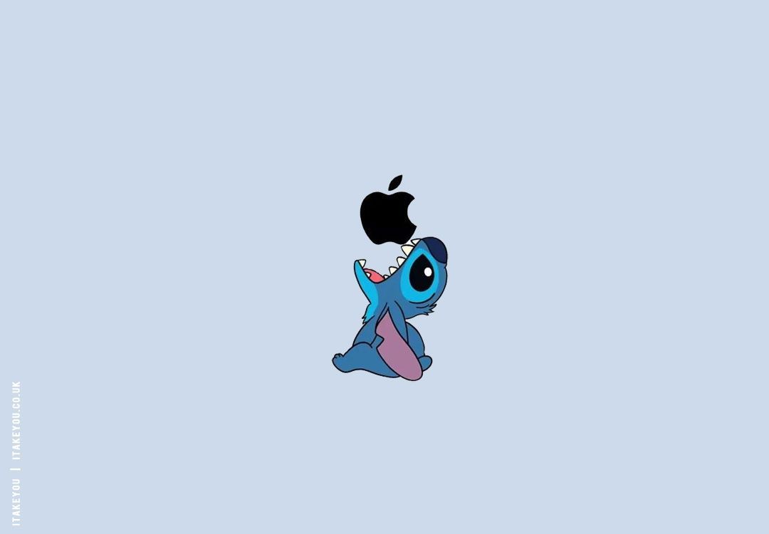 1080x750 Fun and Cute Stitch Wallpaper : Stitch Eating Apple I Take You. Wedding Readings. Wedding Ideas