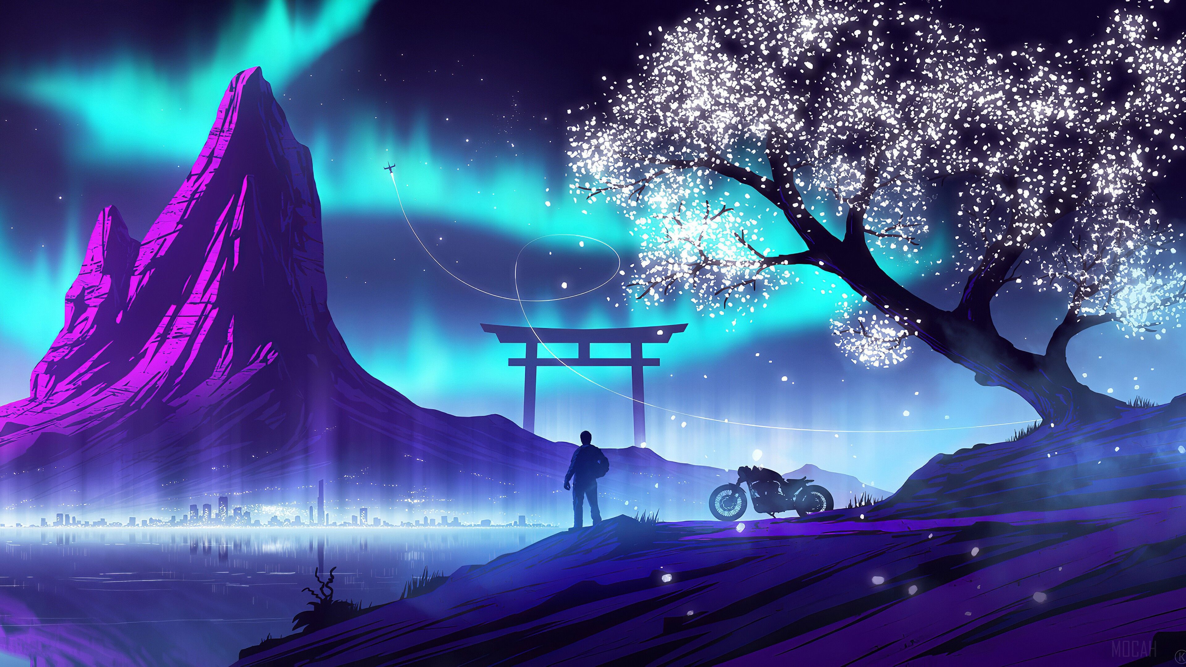 3840x2160 Night Lofi 4k Wallpaper