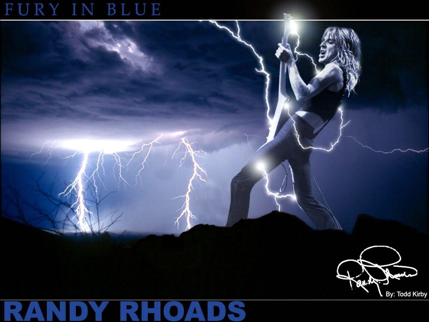 1440x1080 RANDY RHOADS Ozzy Osbourne Heavy Metal Randy Rhoads Guitar Poster Storm Lightning Wallpaperx1080