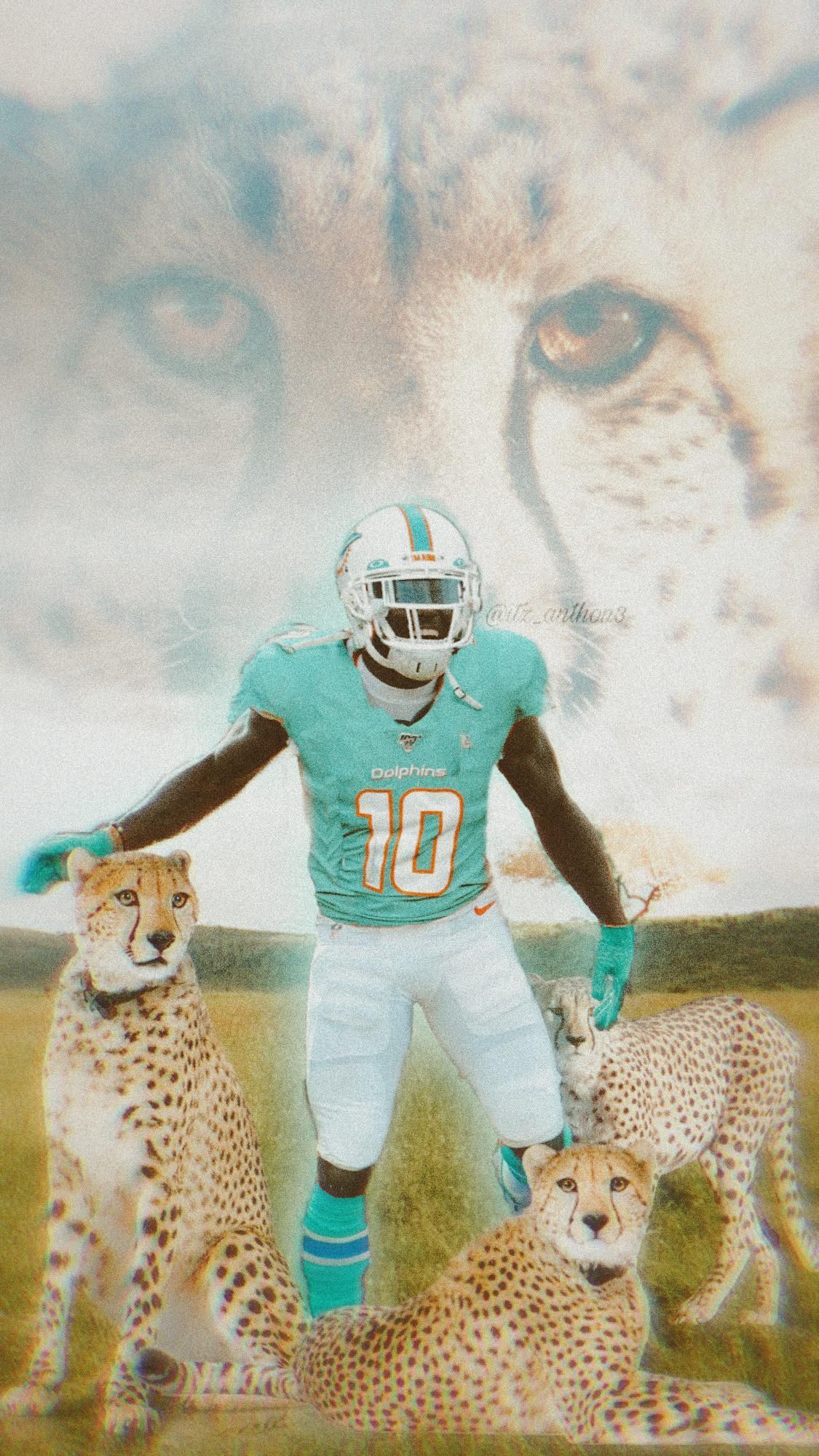 Highland Mint Tyreek Hill Miami Dolphins 13'' X 13'' Jersey