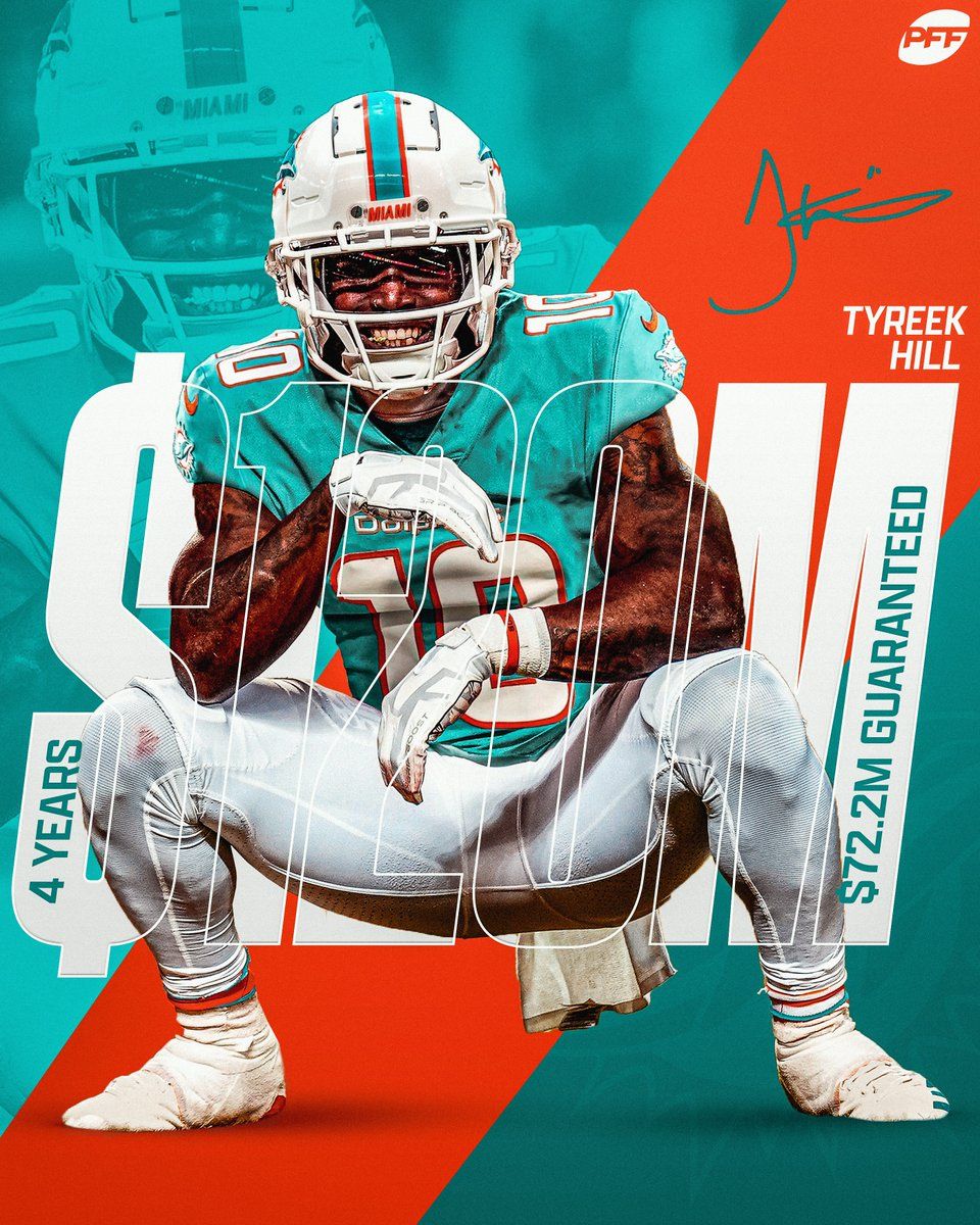 Tyreek Hill Miami Dolphins 3/5 ACEO Art Print Card By.Marci