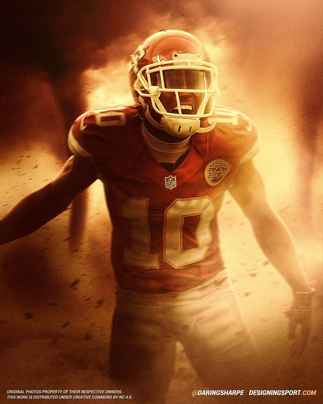 1080x1350 Download Tyreek Hill Fiery Art Wallpaper